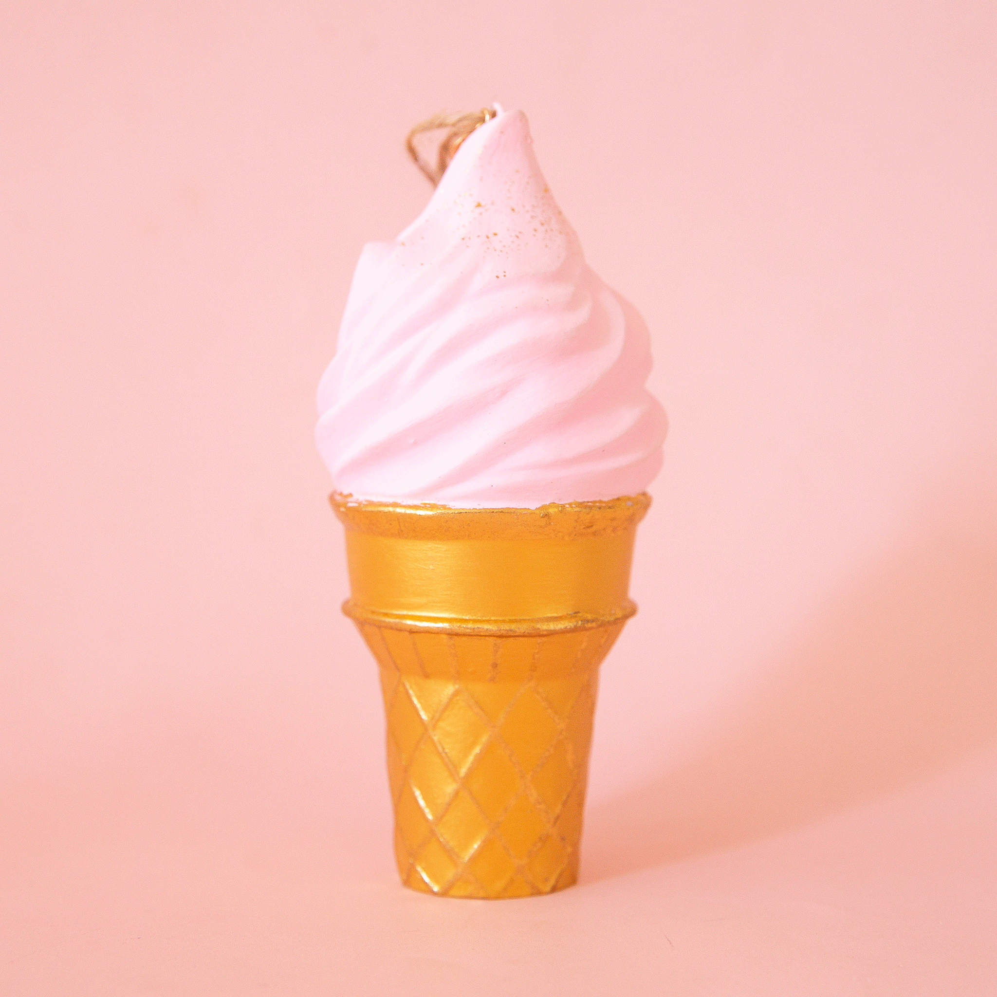 Twirly Swirly Ice Cream Cone Ornament