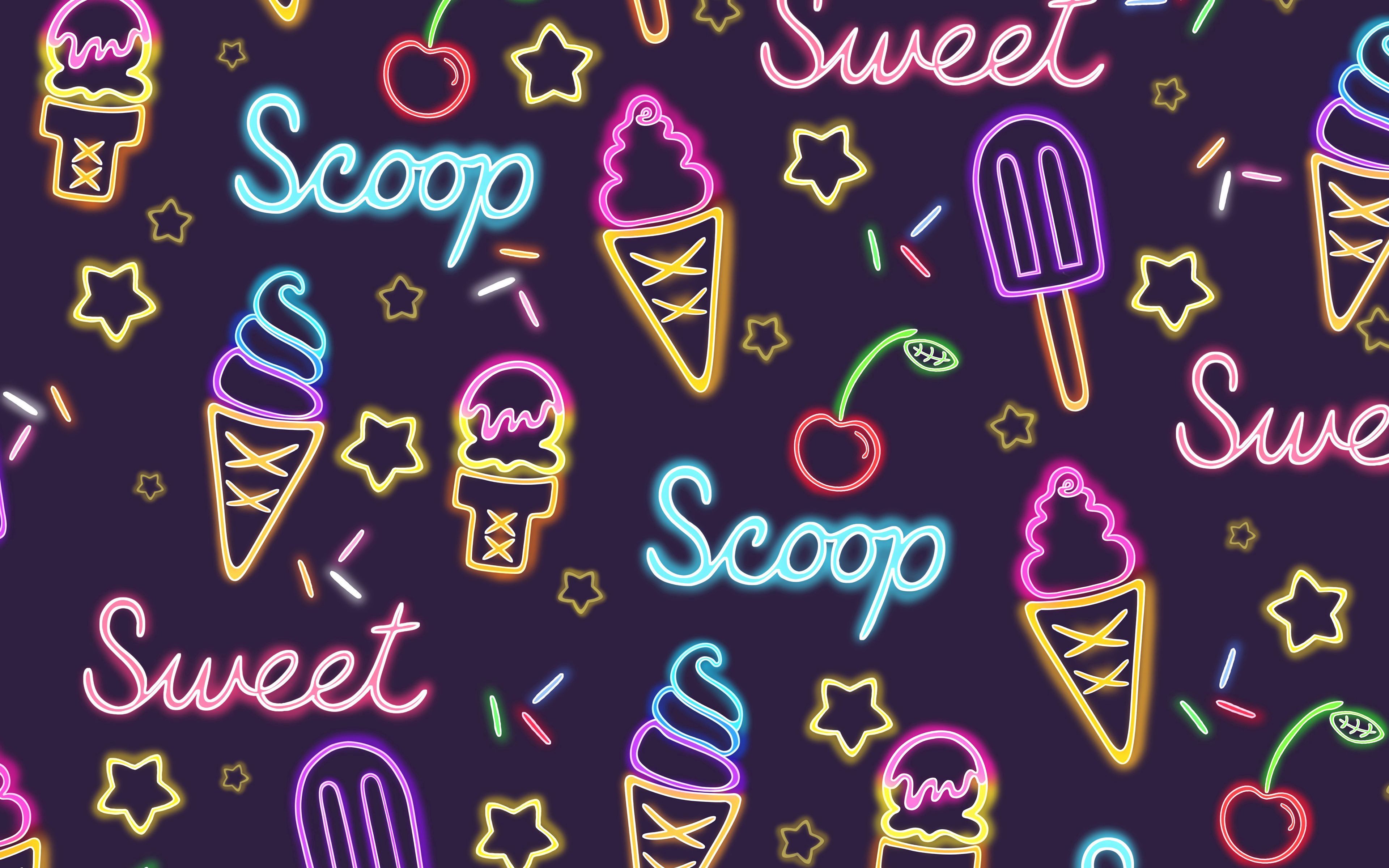 Download wallpaper 3840x2400 ice cream