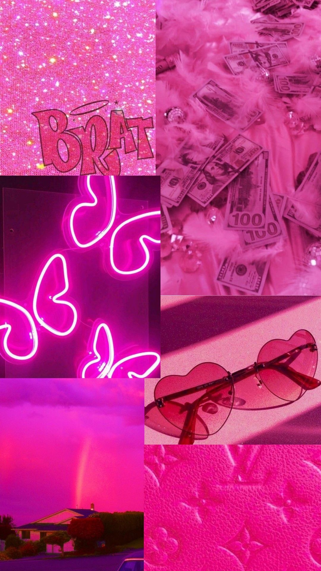 Hot pink wallpaper Baddie❤️‍