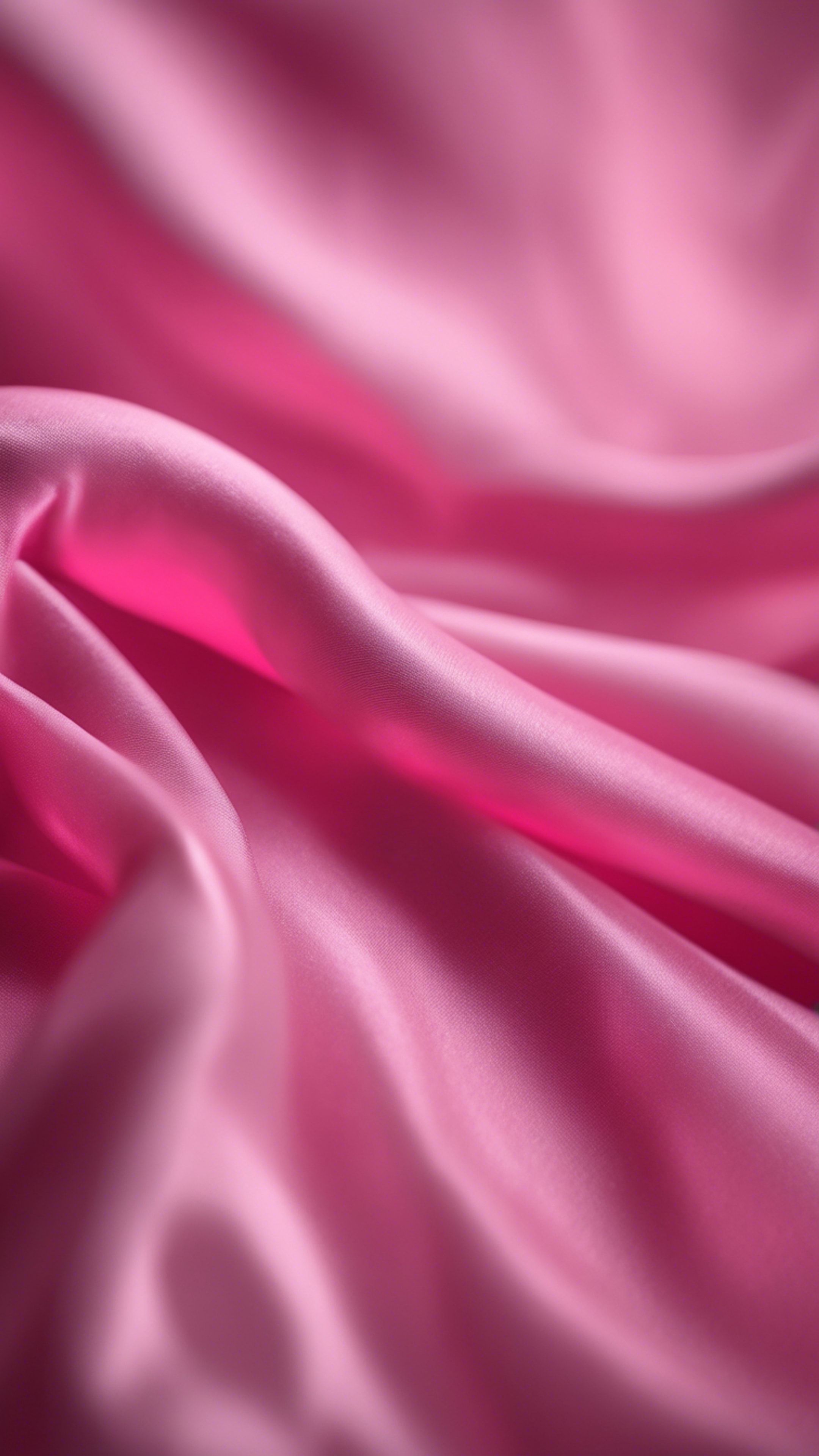 A sheet of glossy fabric flowing down