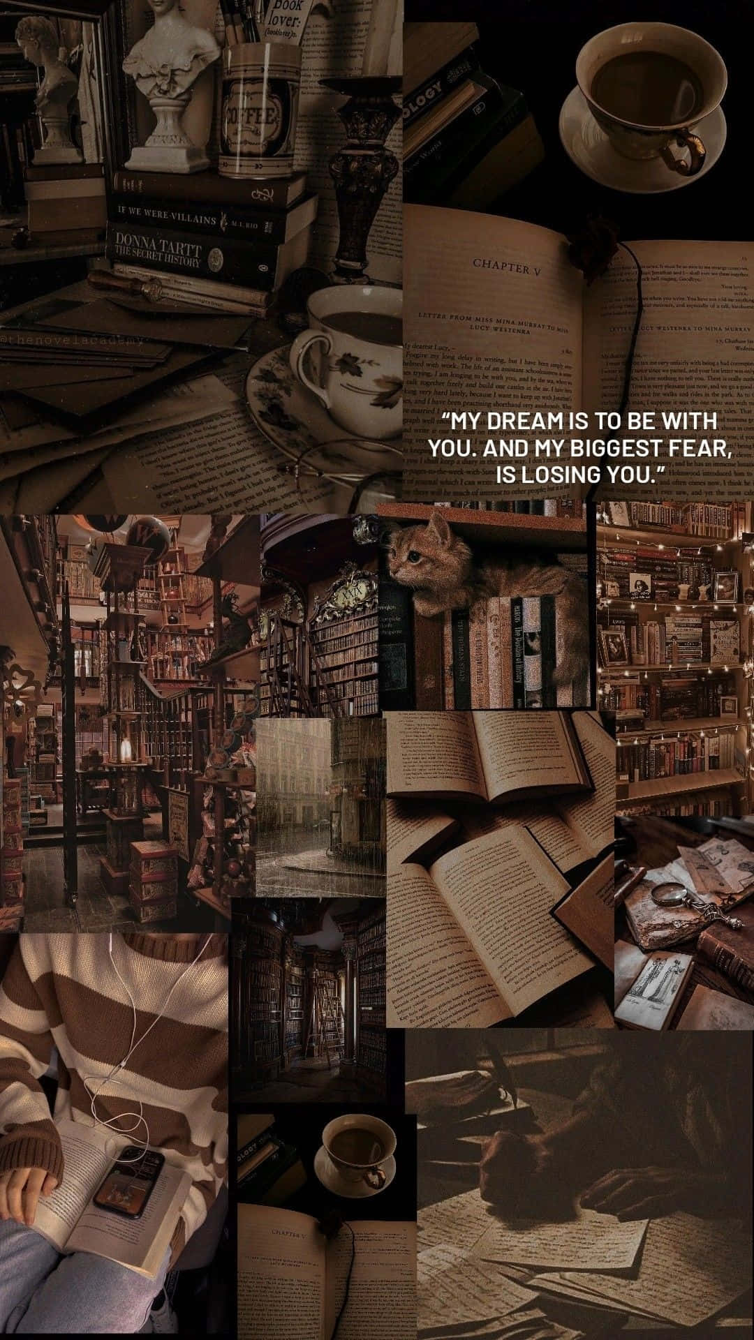 Dark Book Aesthetic Wallpaper