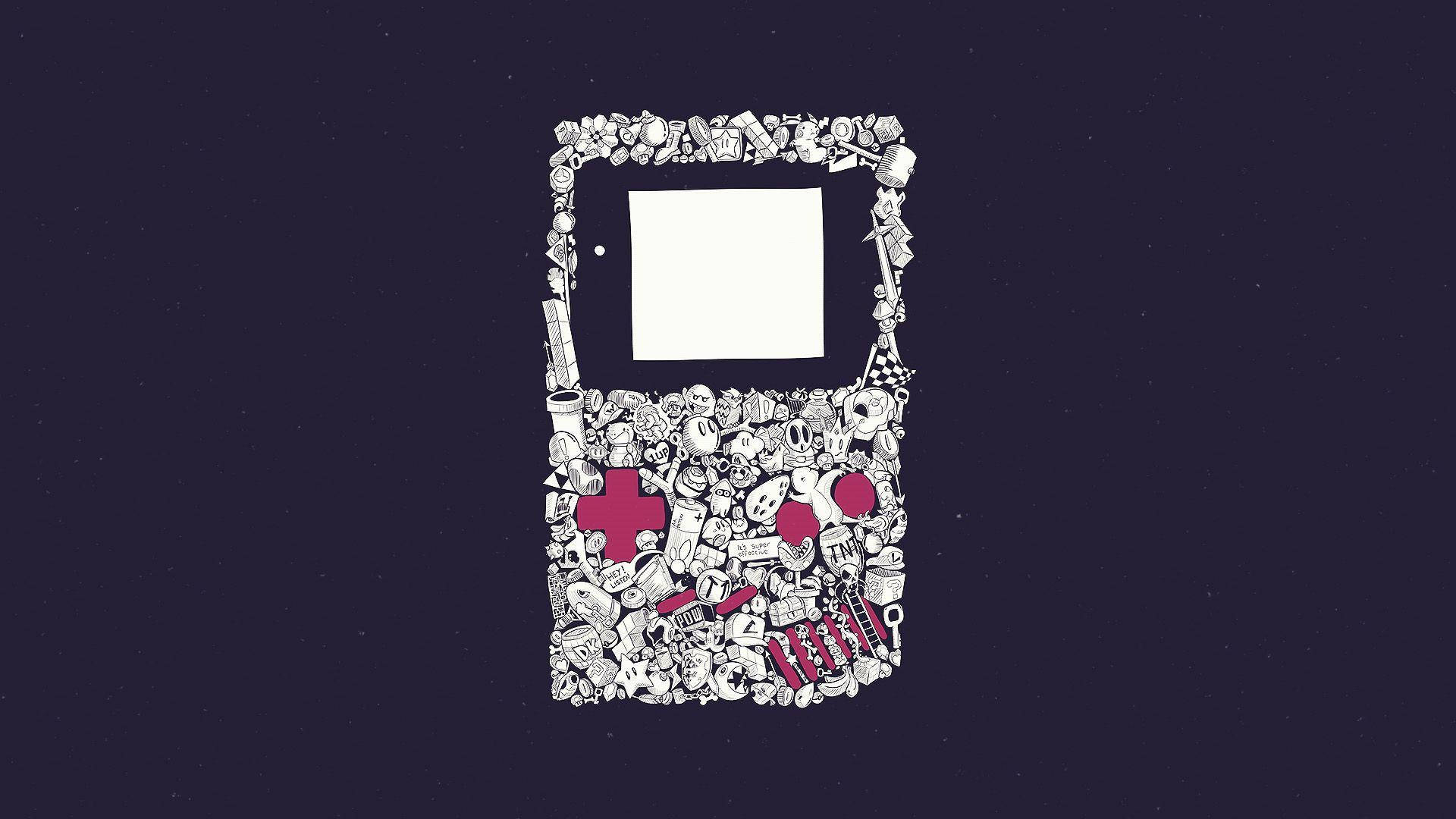 Download Cool Gaming Gameboy Collage