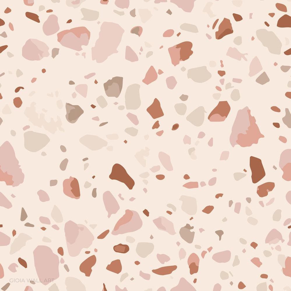 Pink Terrazzo Eco Friendly Peel & Stick