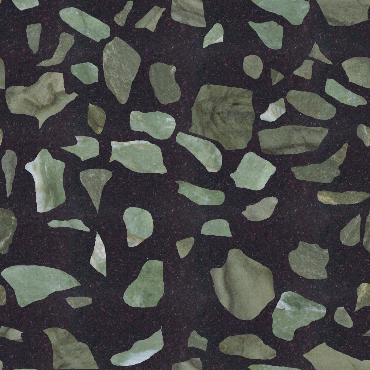 Verde Alpi Marble, Varied Terrazzo