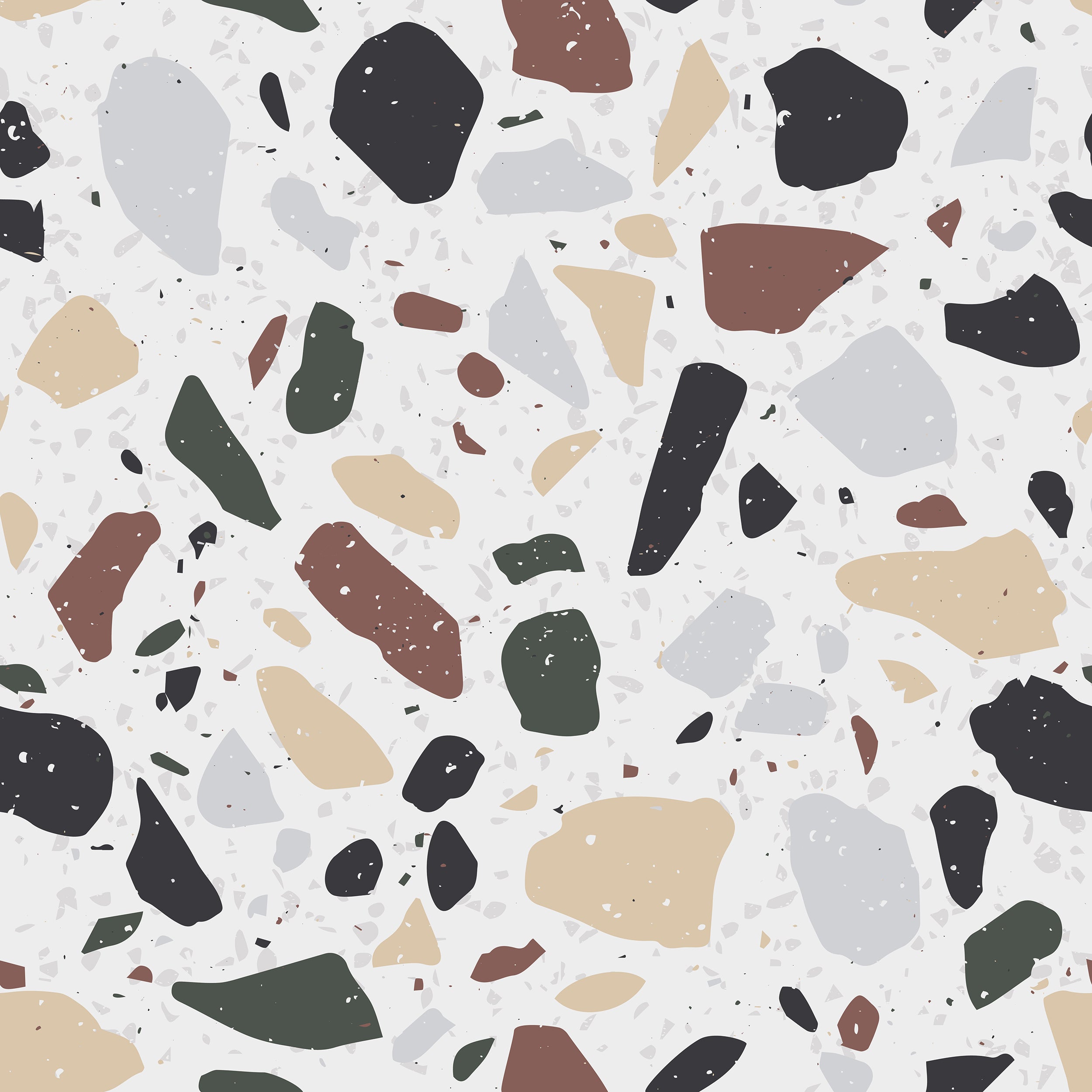 Muted Terrazzo Wallpaper