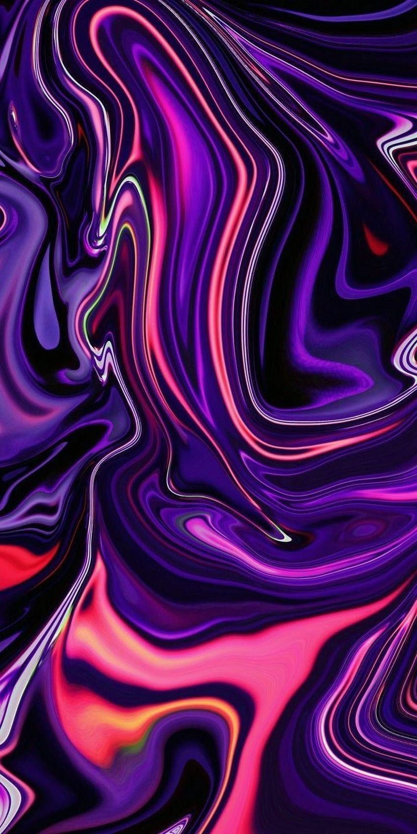 Purple holographic HD wallpaper