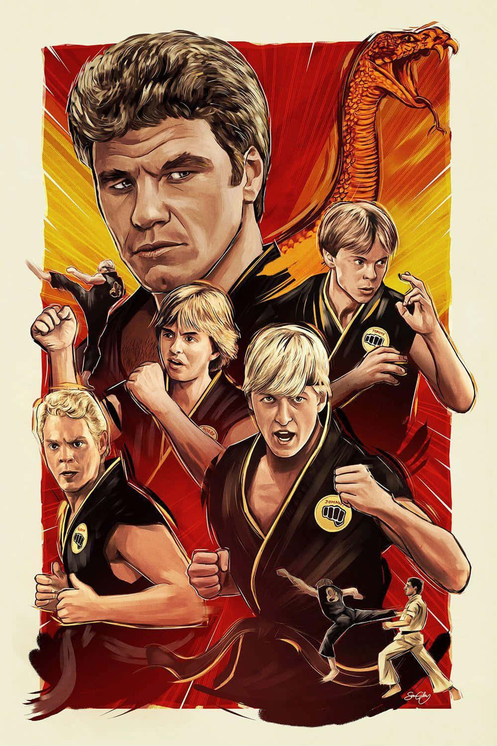 Cobra Kai iPhone Xr Poster Background