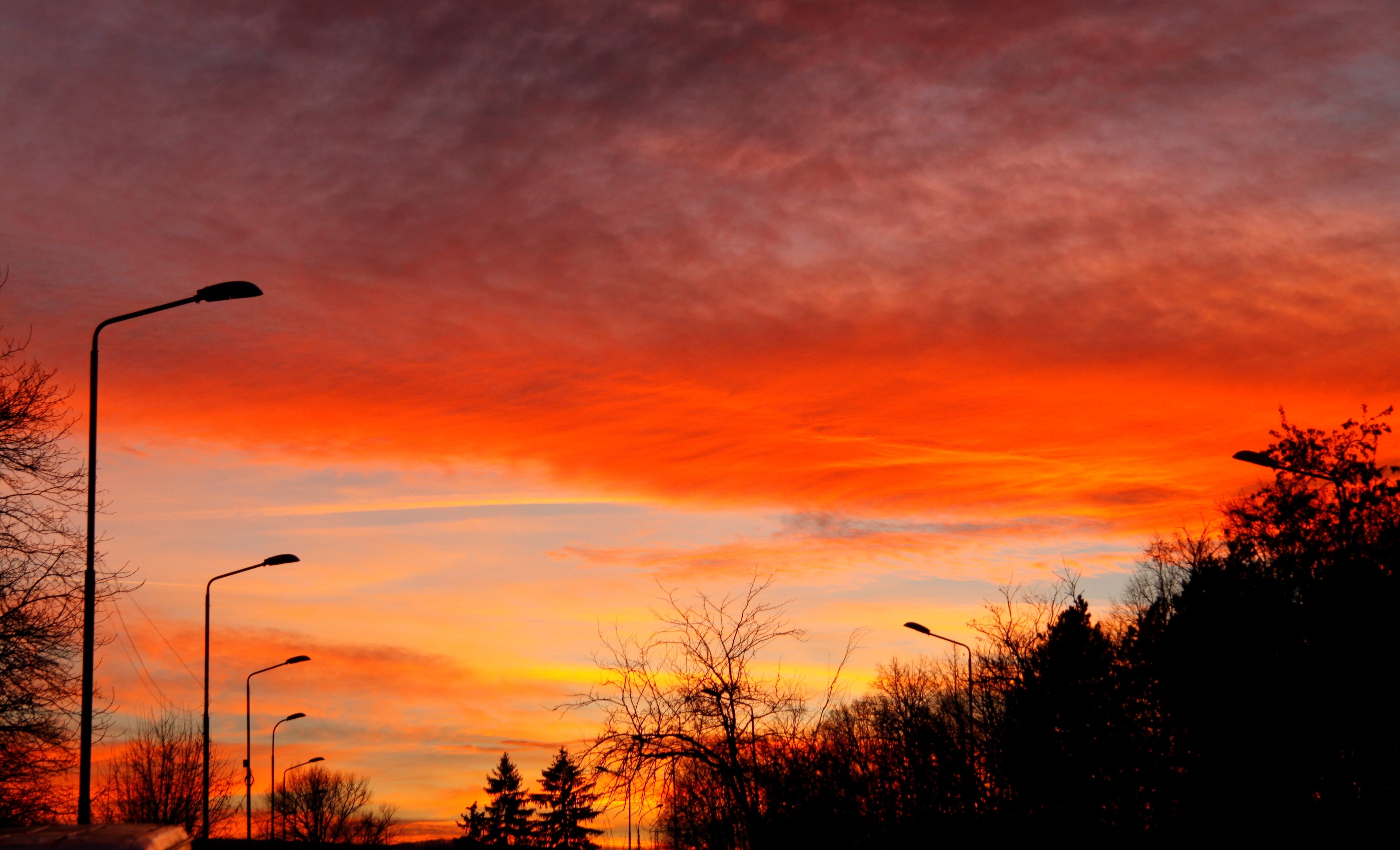 sunset landscape, nature landscape