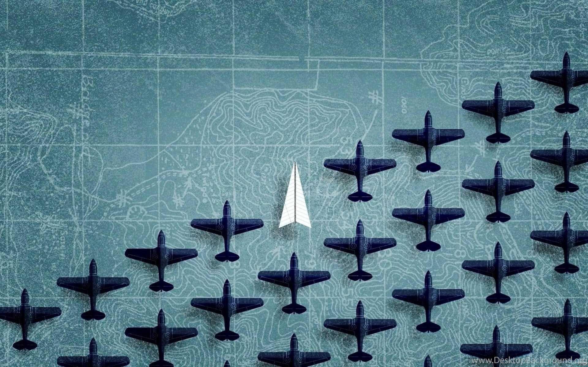 Paper Airplane Wallpaper Free