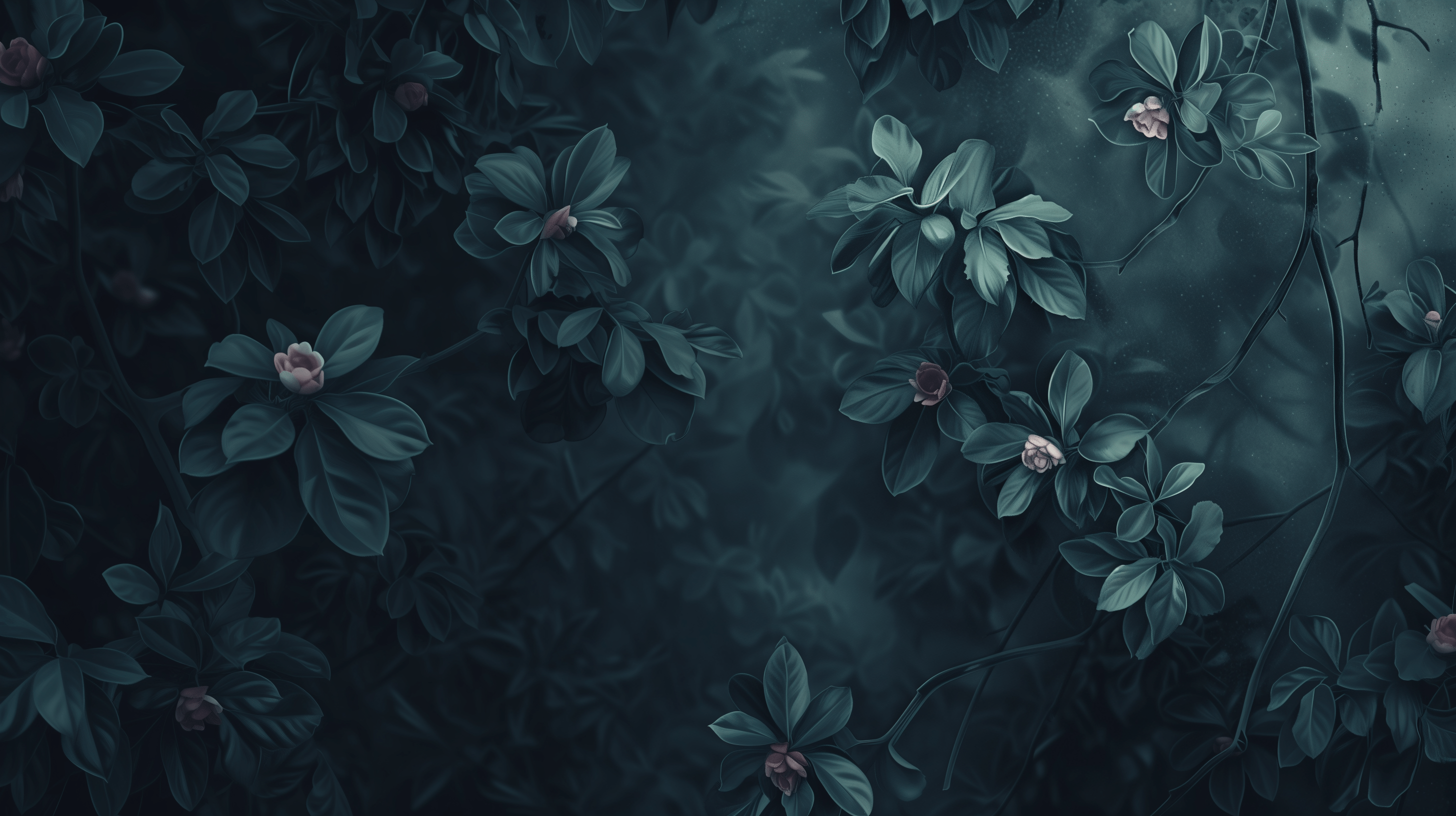 Dark Aesthetic Floral HD Wallpaper