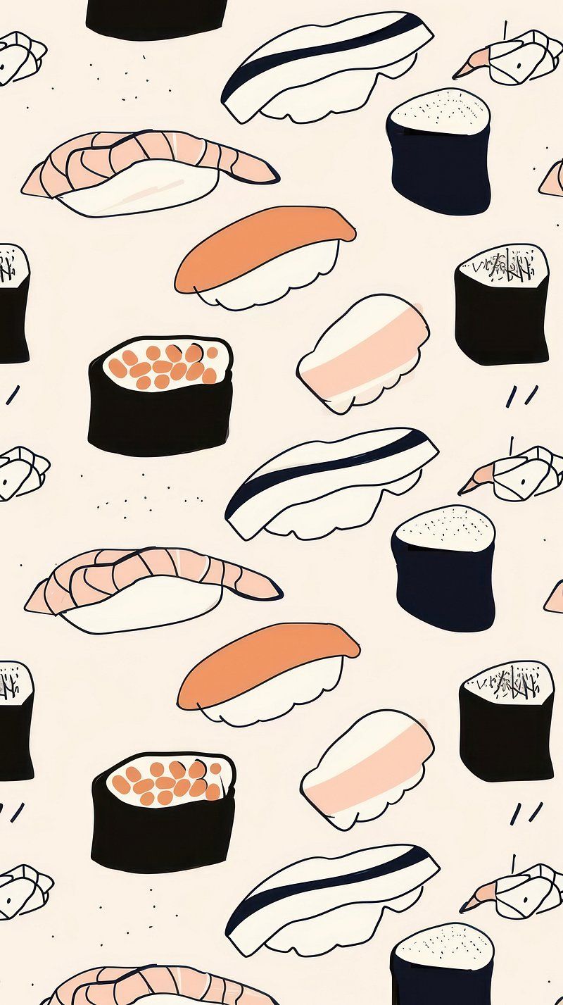 Sushi Cartoon Image. Free Photo, PNG