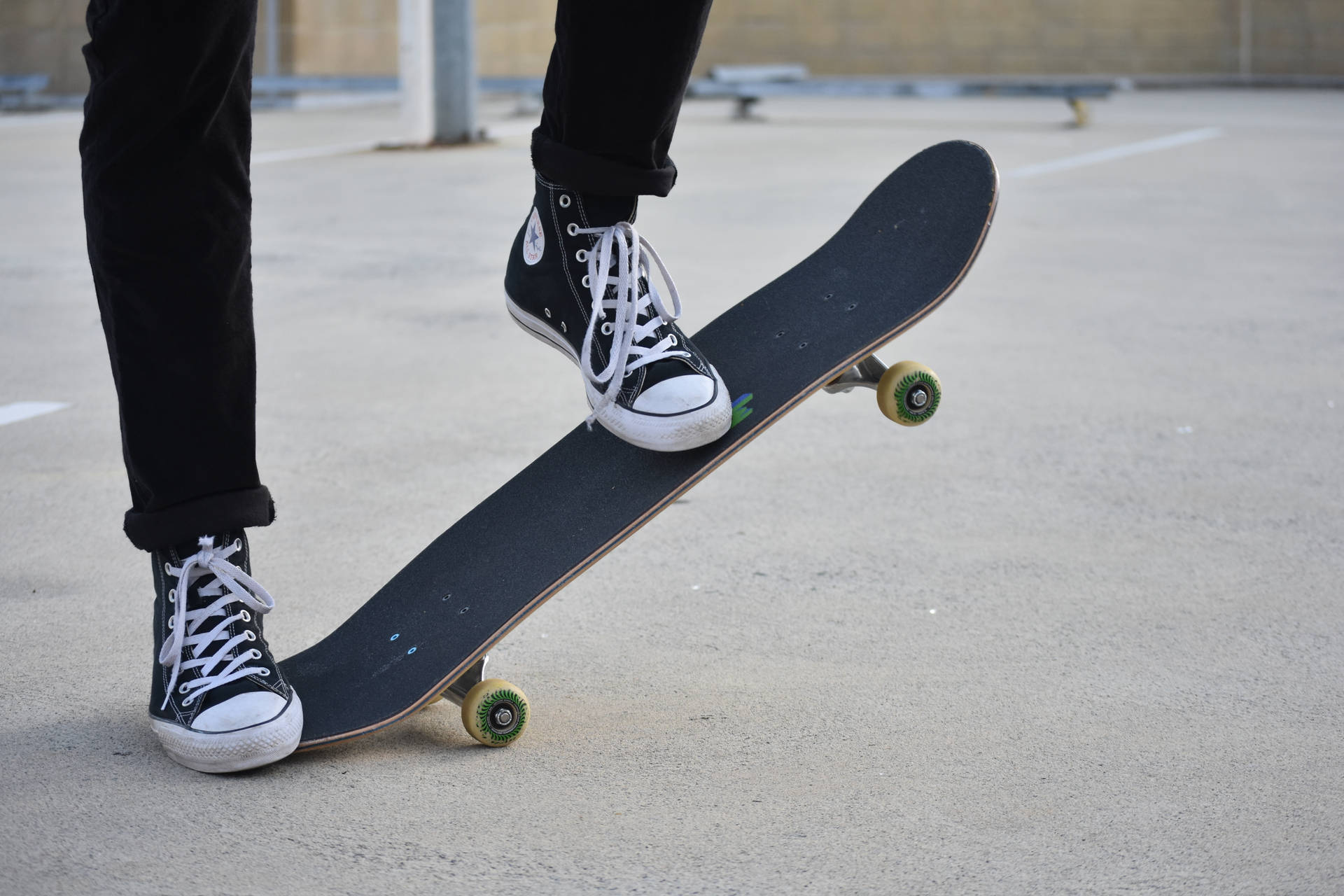 Skateboarding With Converse Chuck