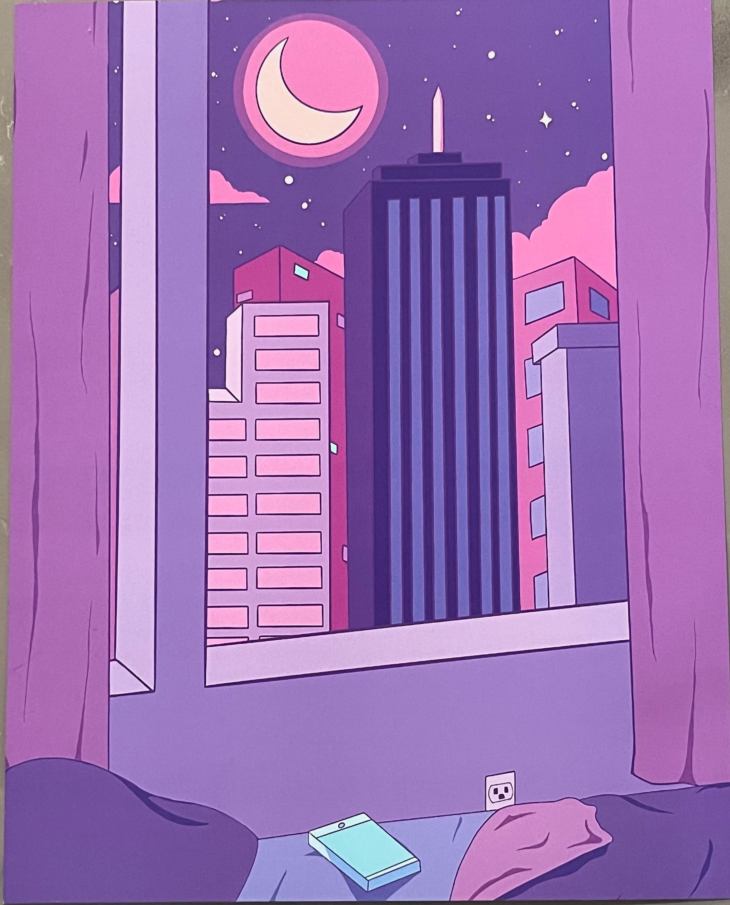 Lo Fi Aesthetic Inspired City At Night