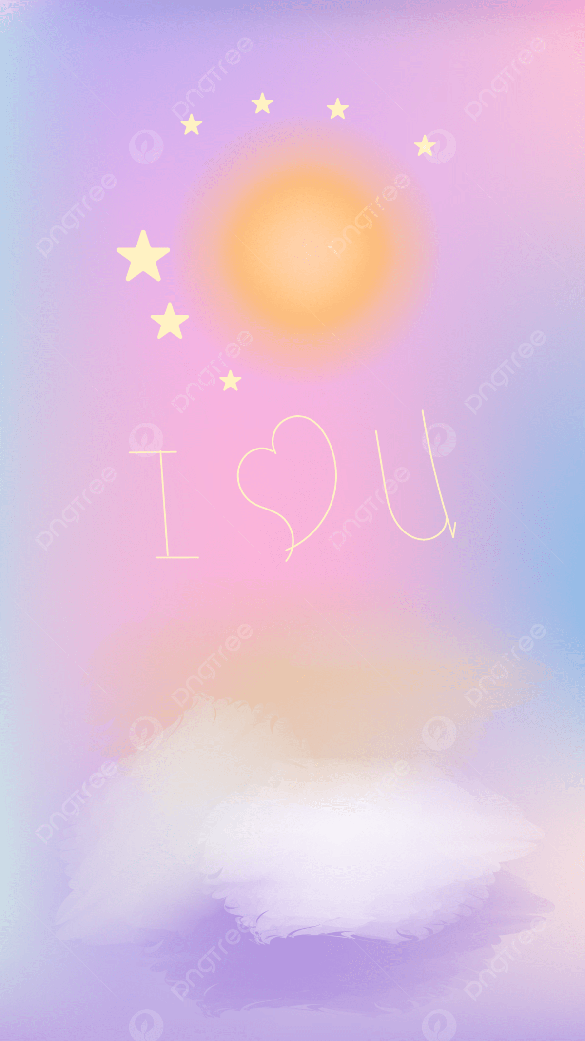 Pastel Aesthetic Sky With Moon