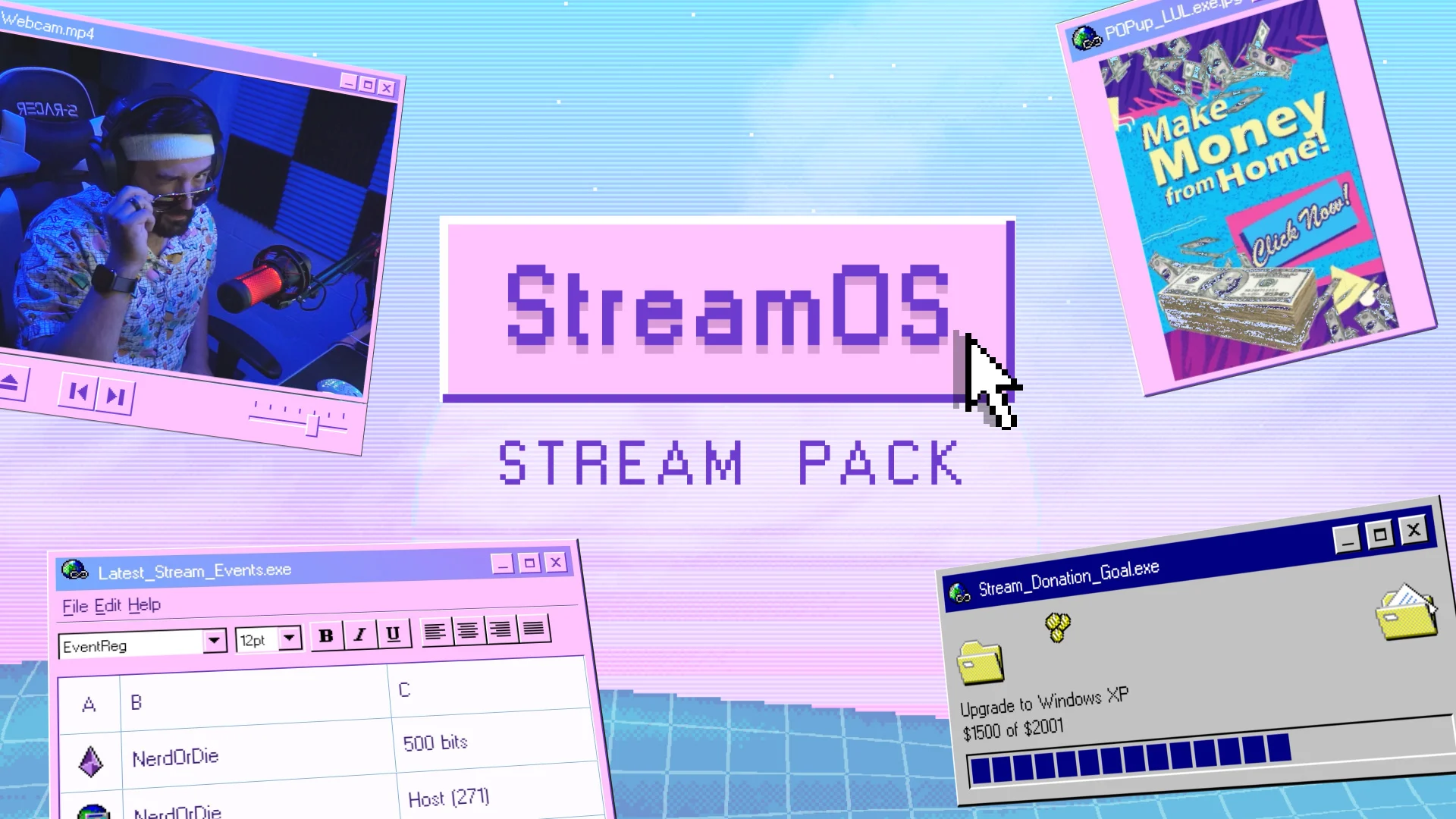 StreamOS 95 Overlay & Widgets