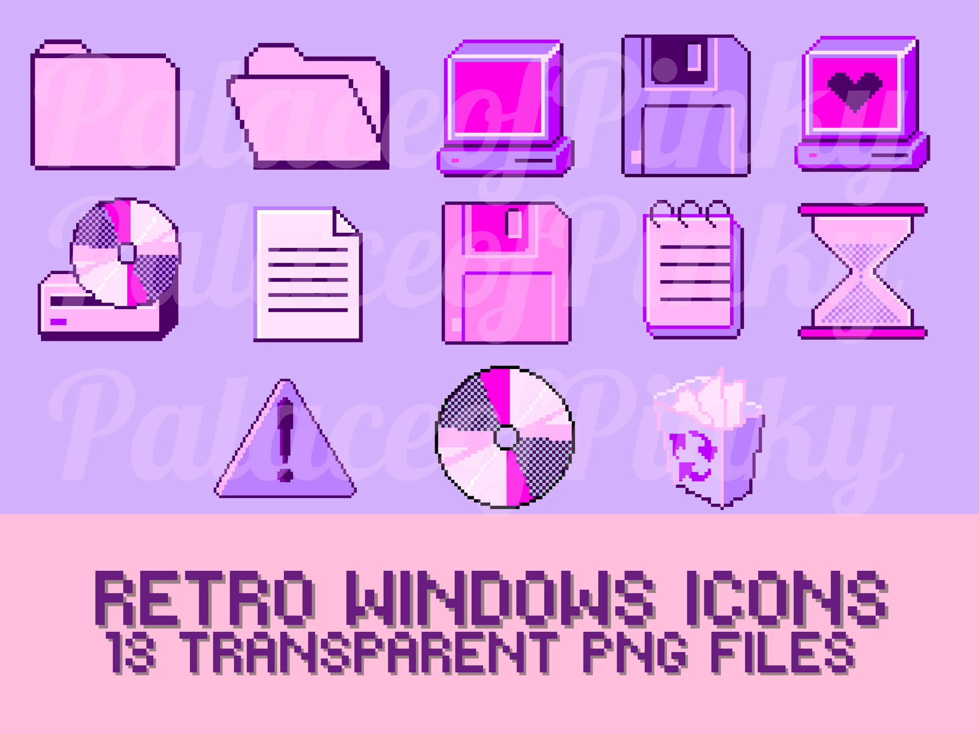 Retro Windows Inspired Clip Art Icon