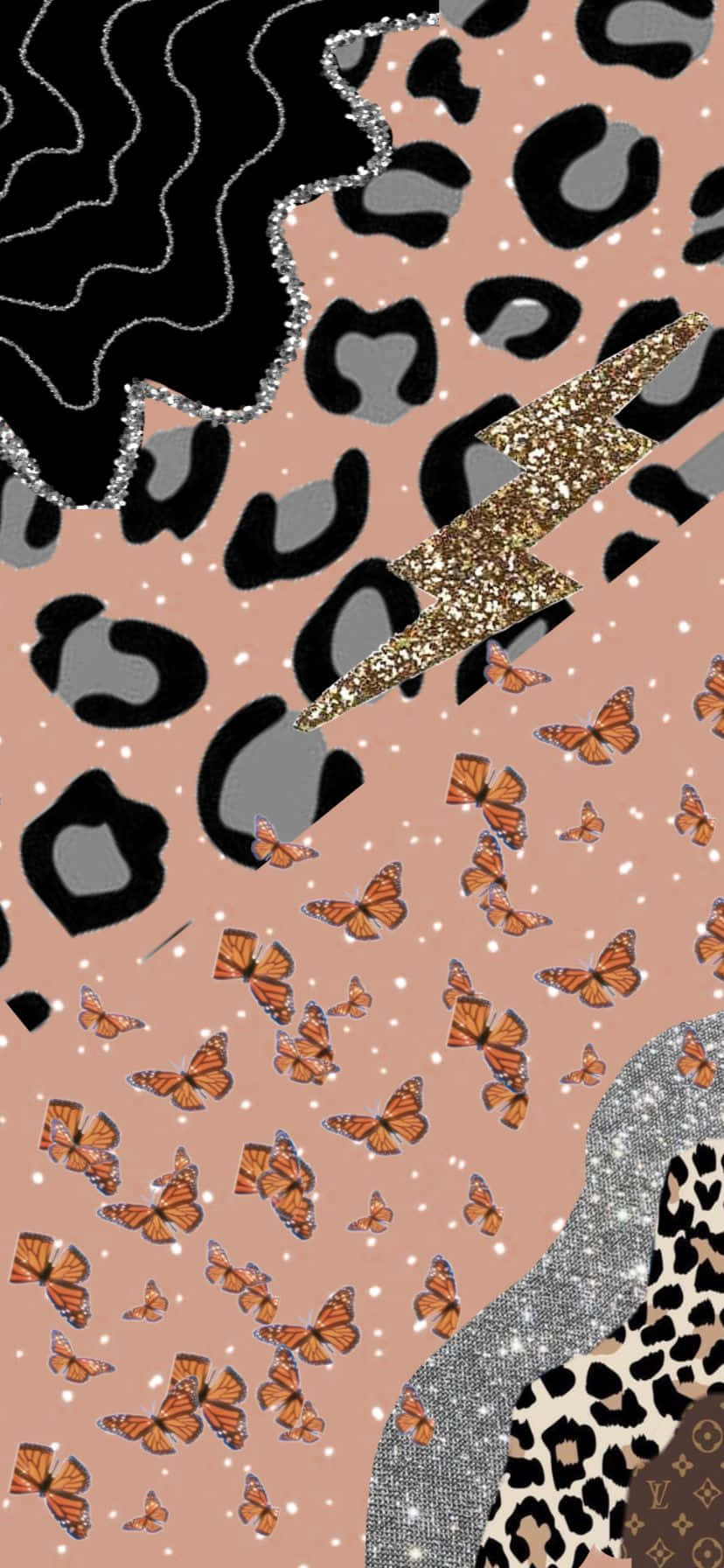 Download Leopard Butterfly Glitter