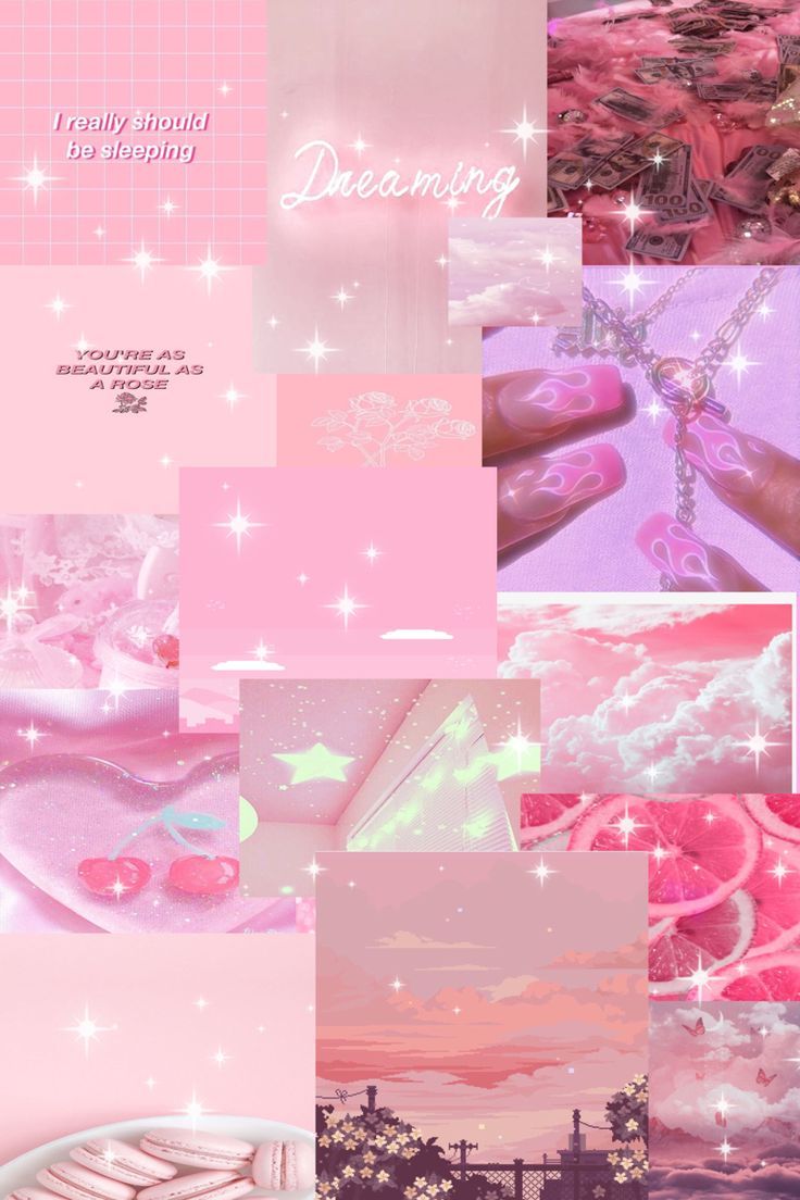 Pastel pink aesthetic wallpaper