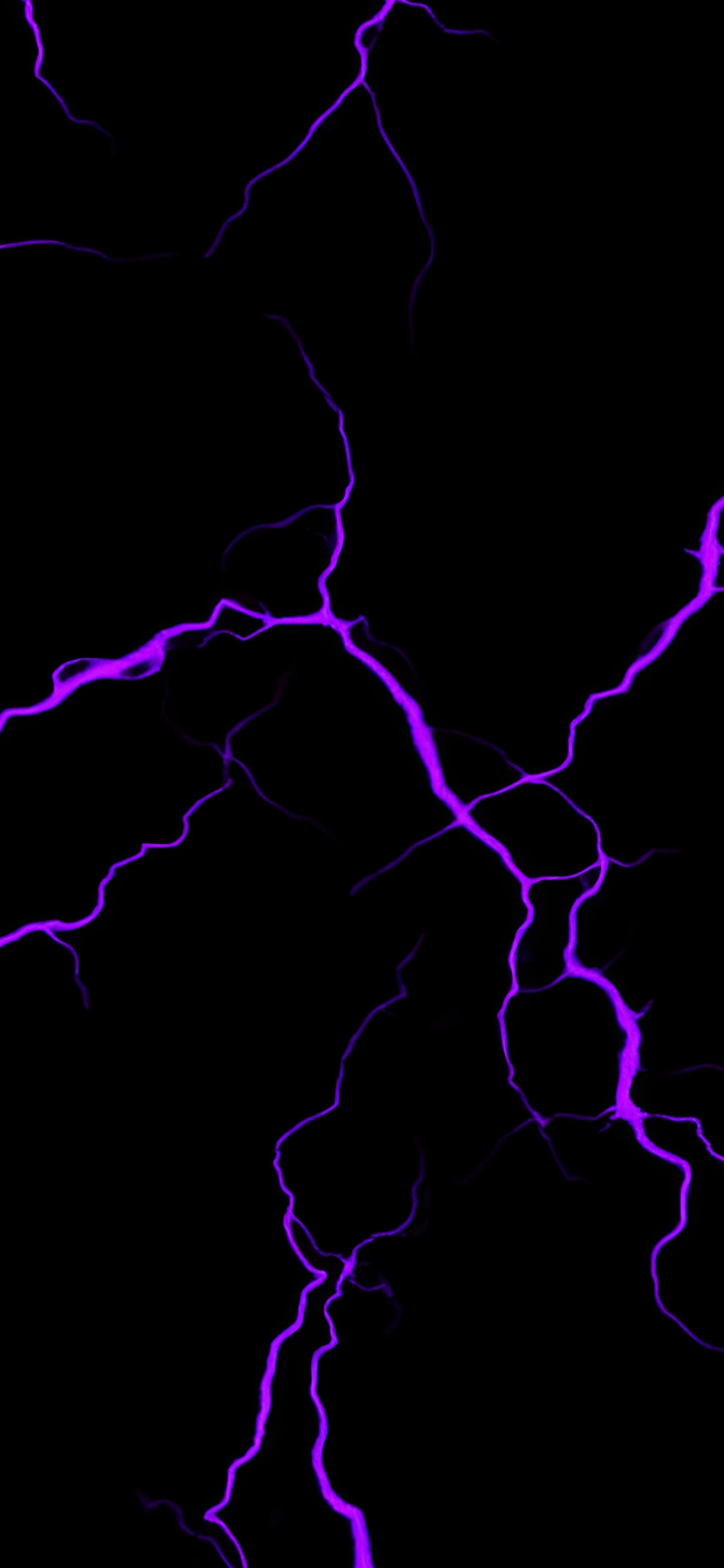 Glowing Purple Lightning Aesthetic