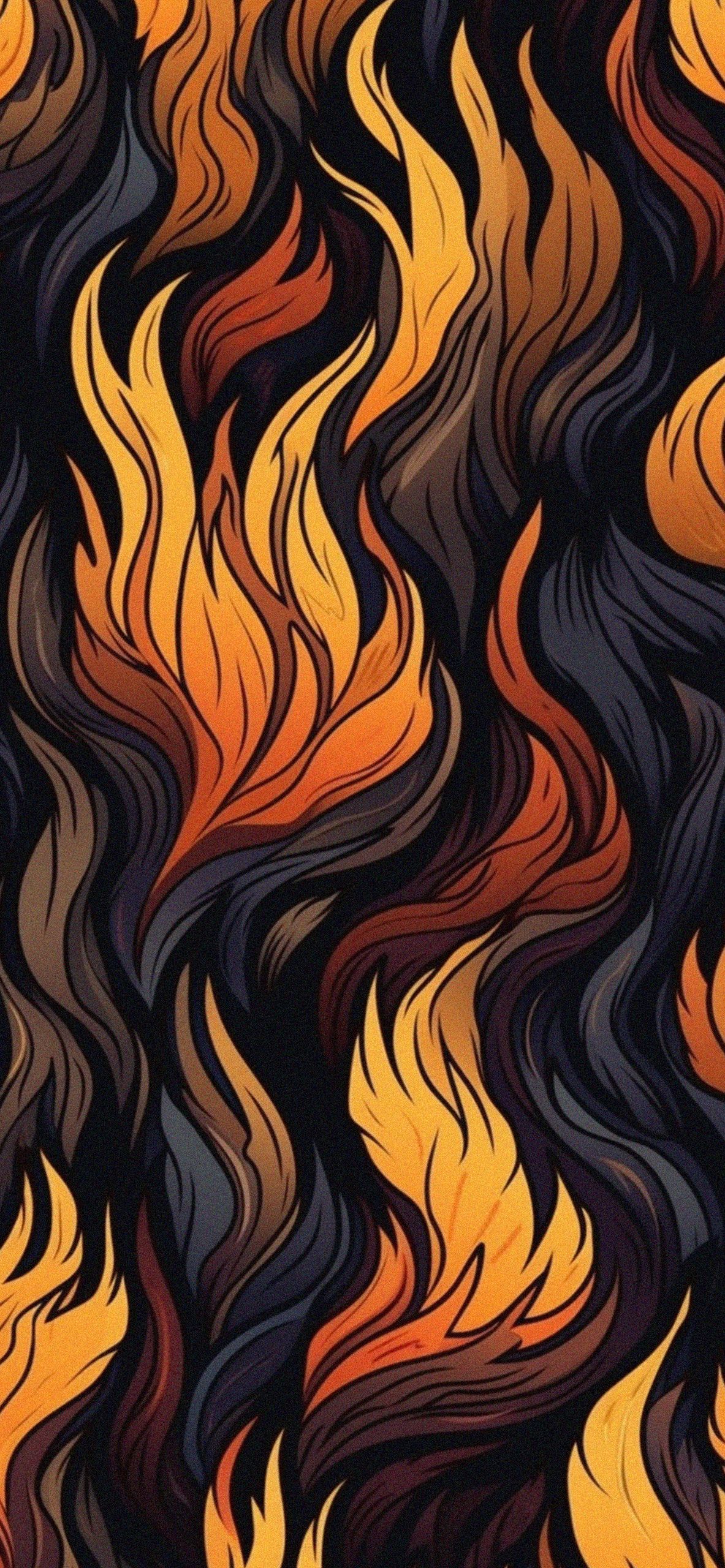 Flame Pattern Wallpaper