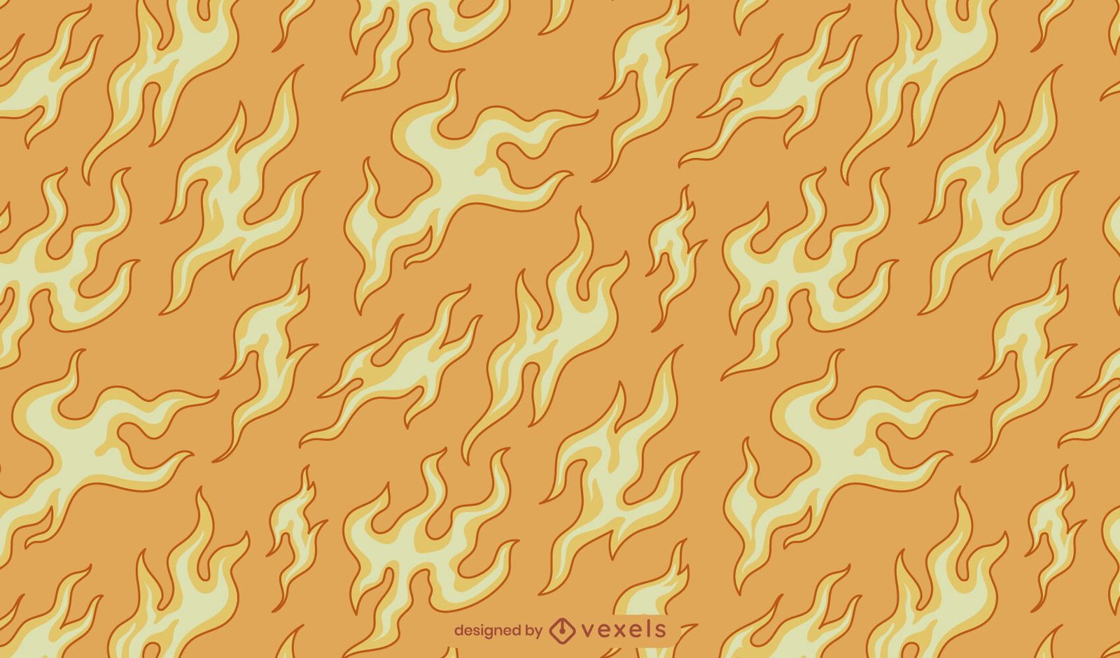 Fire Flames Nature Pattern Design