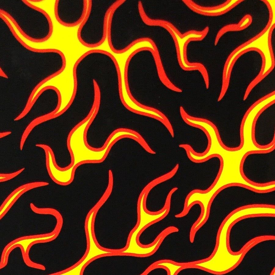 OUTLINE FLAMES HYDROGRAPHIC FILM