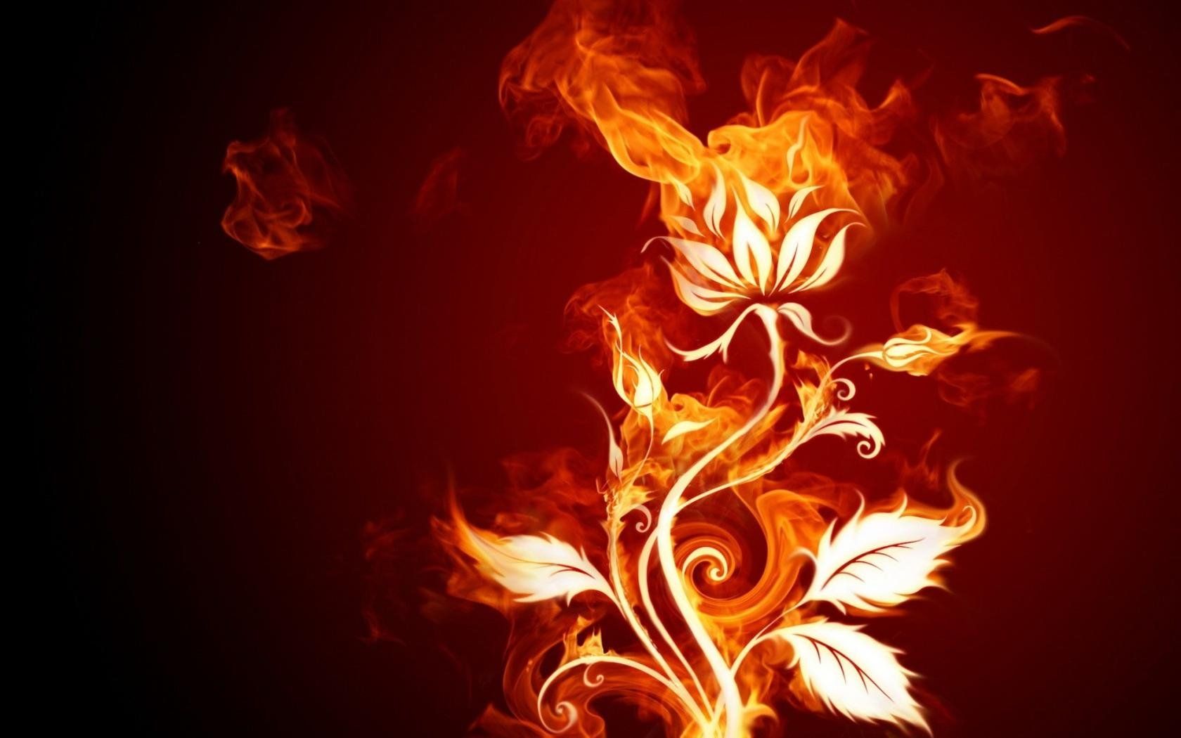 Artistic Flame: HD Wallpaper of a Fiery