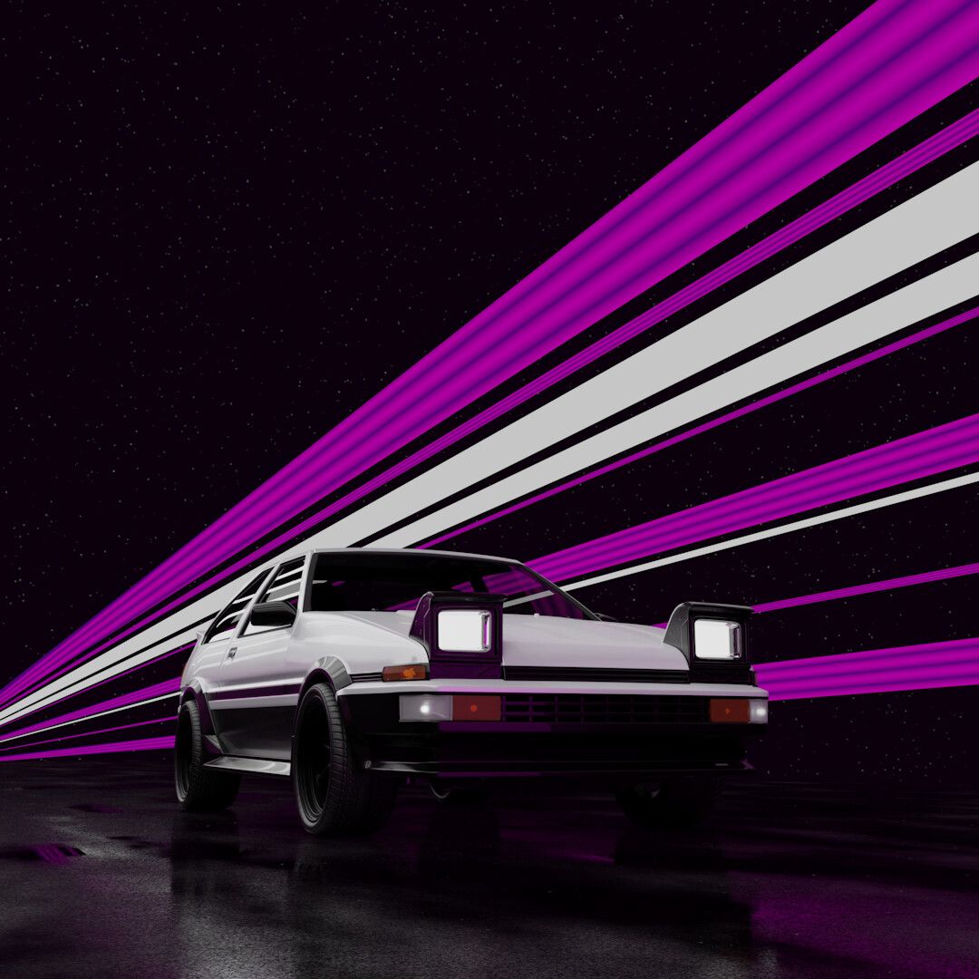 Toyota AE86 Render