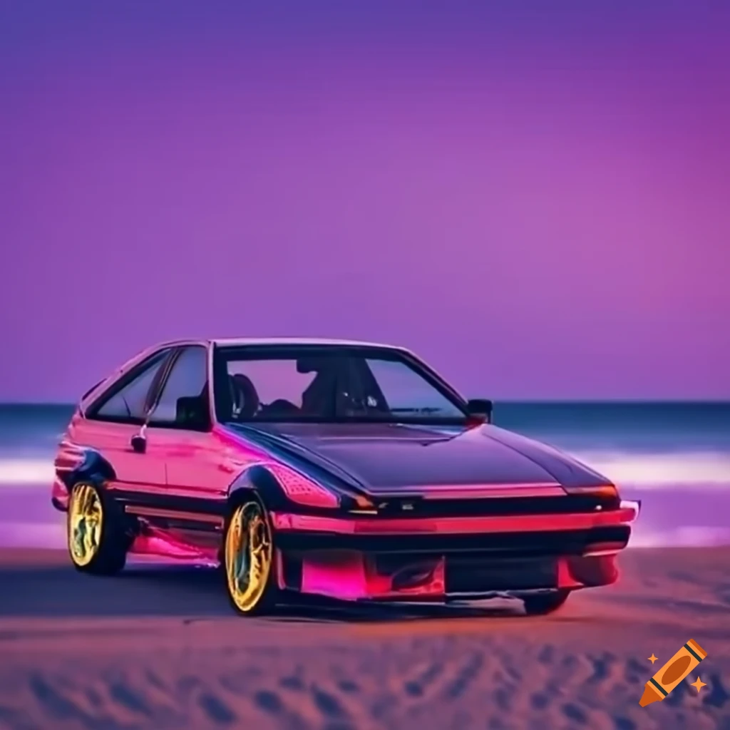 Sprinter trueno drifting in beach