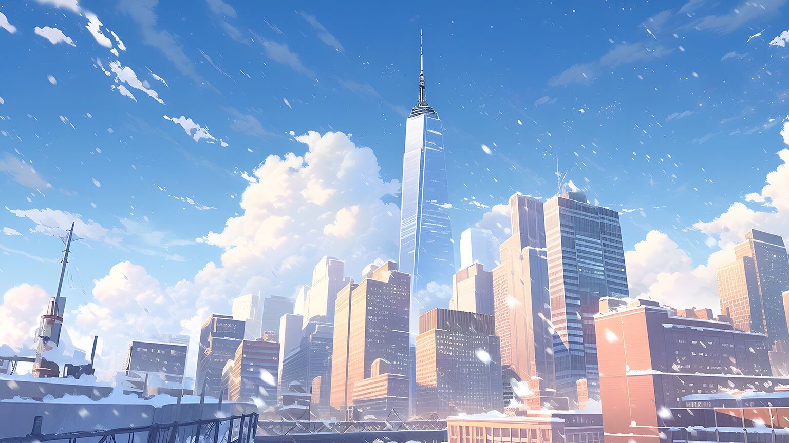 Winter Cityscape Wallpaper