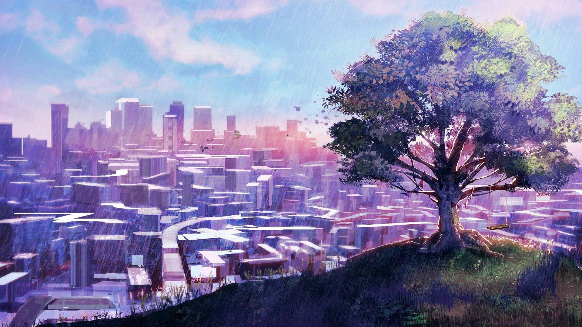 Anime Cityscape Serenity