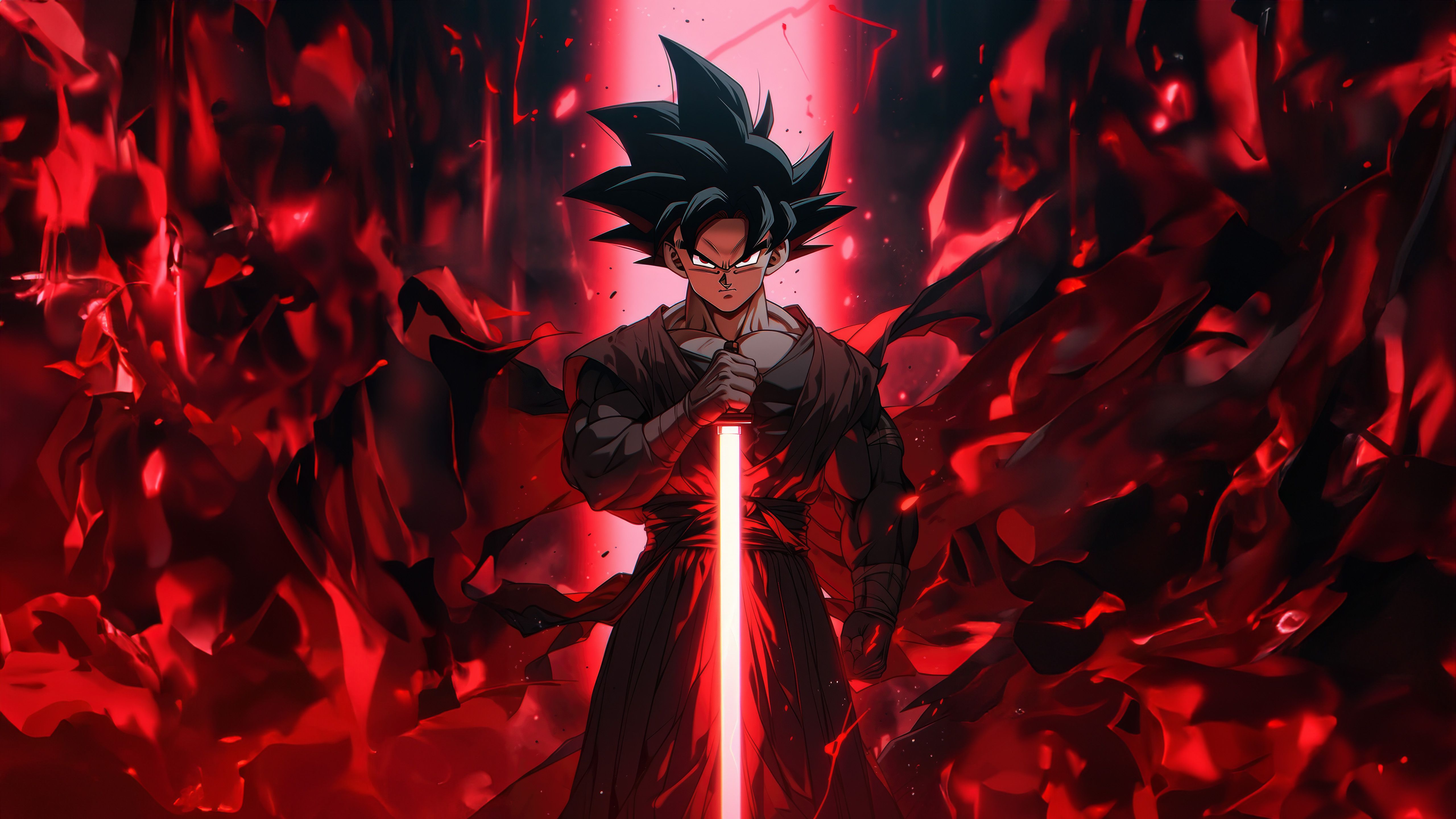 Goku Black Wallpaper 4K, Super Saiyan