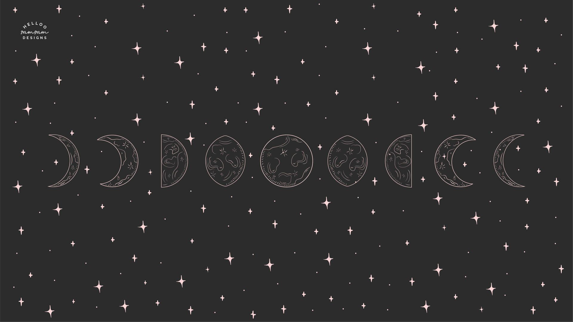 Moon Phases Wallpaper