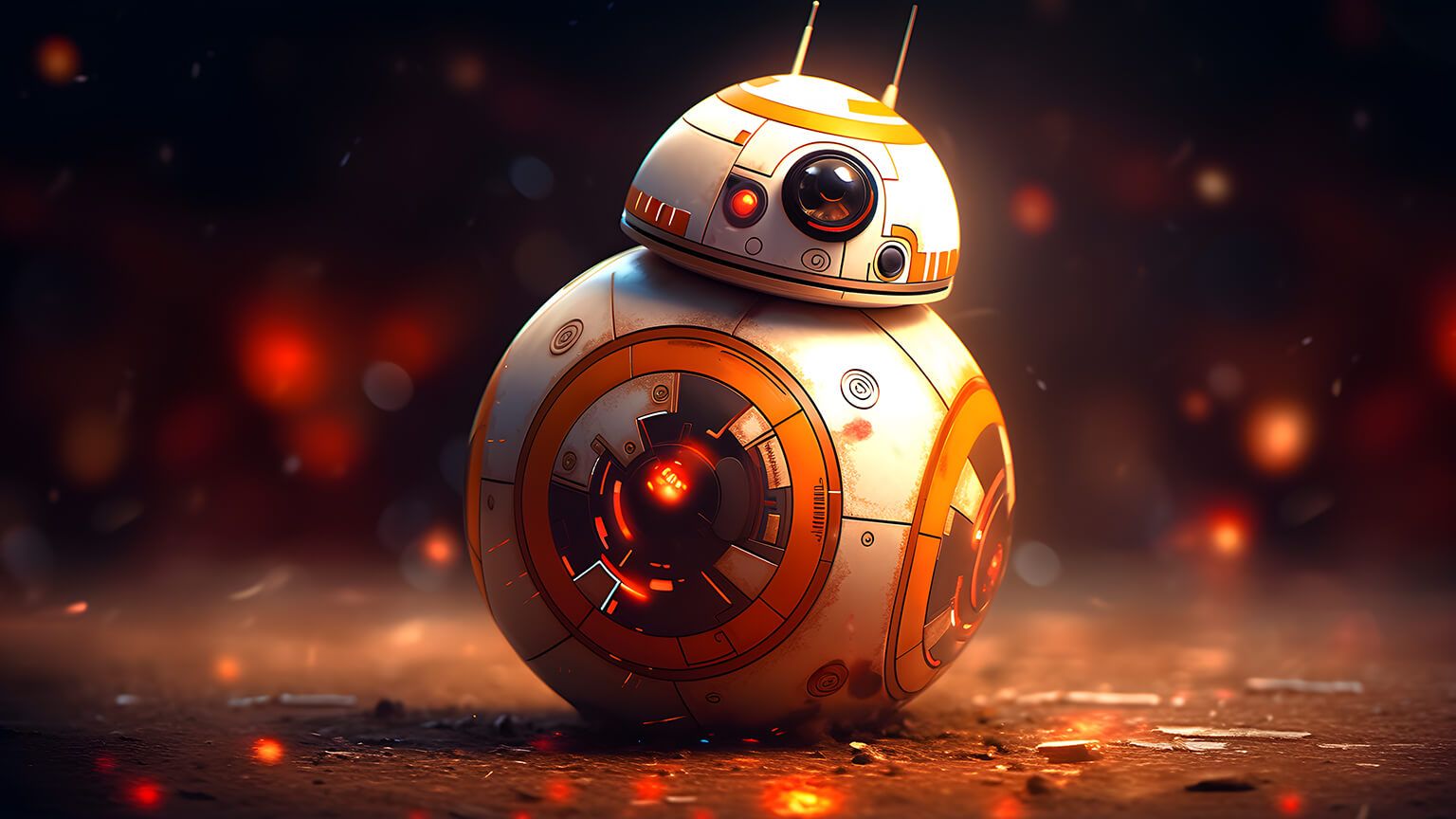 BB 8 Aesthetic Desktop Wallpaper