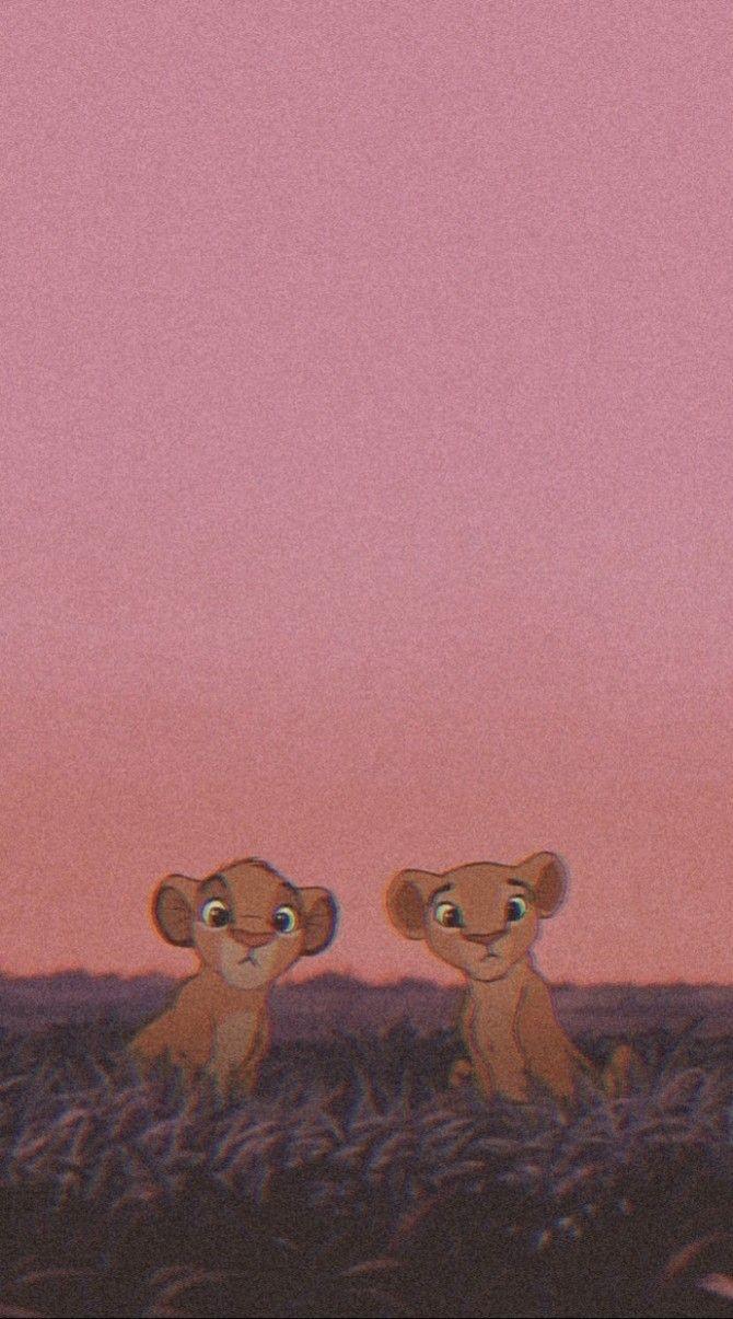 A picture of Simba and Nala from The Lion King. - Disney