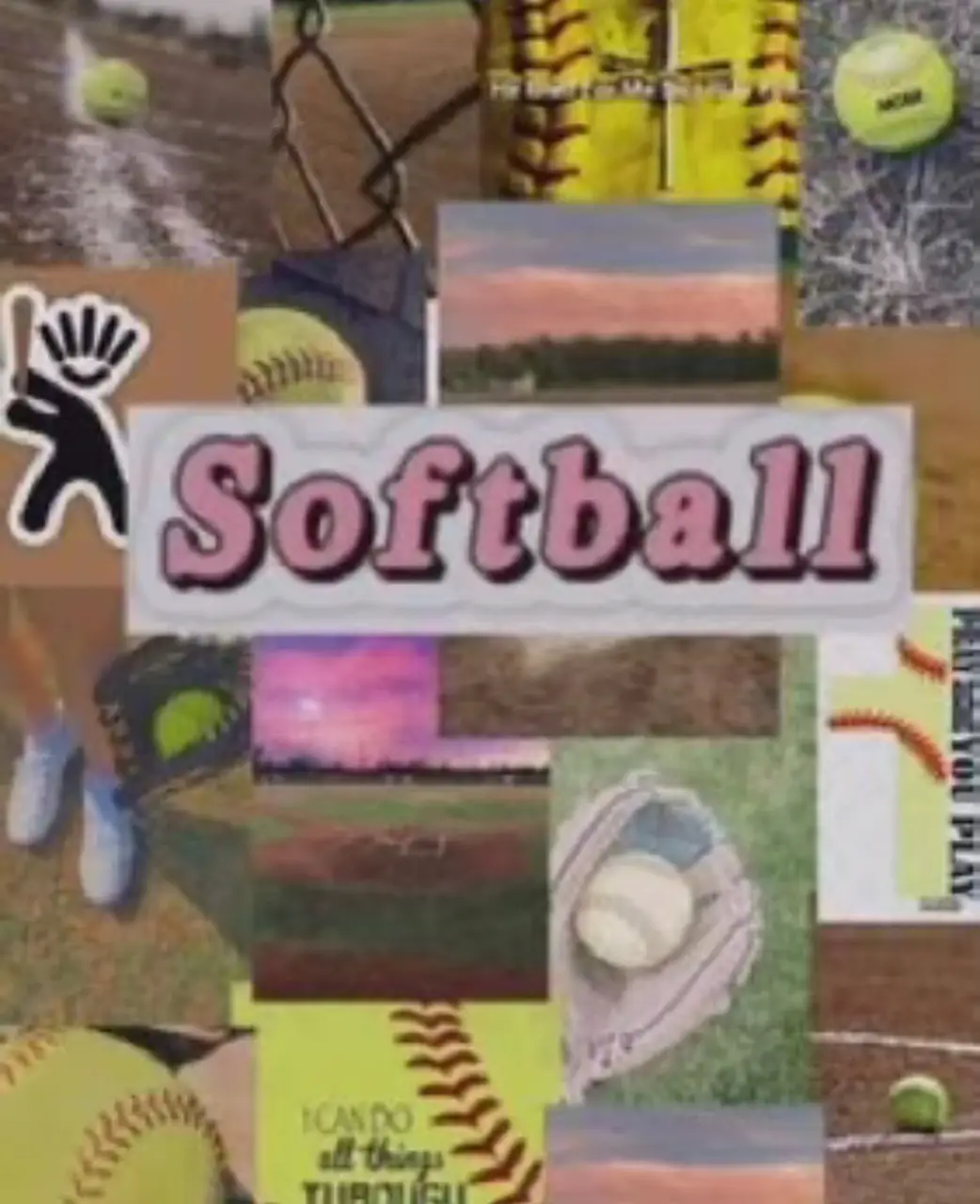 Cute softball background