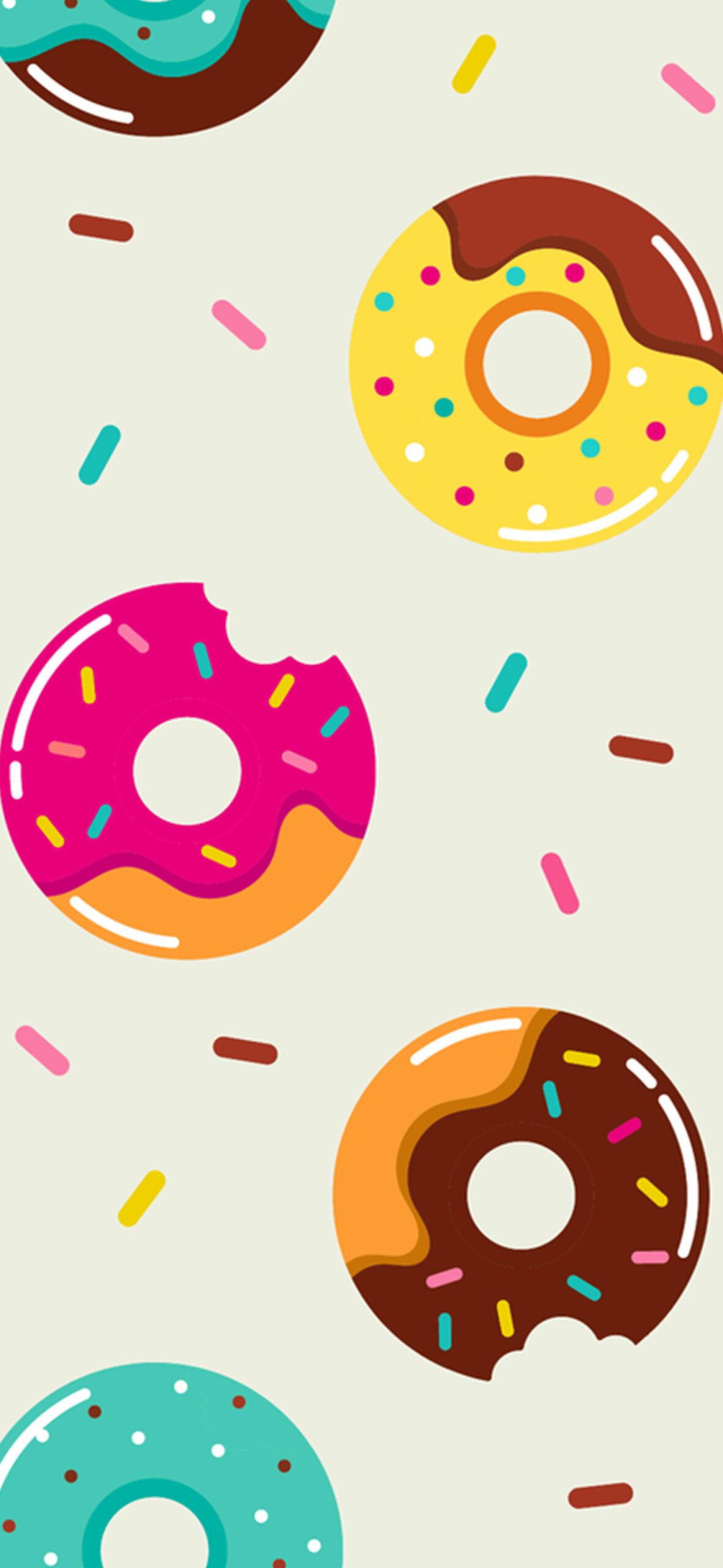 Juicy & Sweet Donuts Art Wallpaper