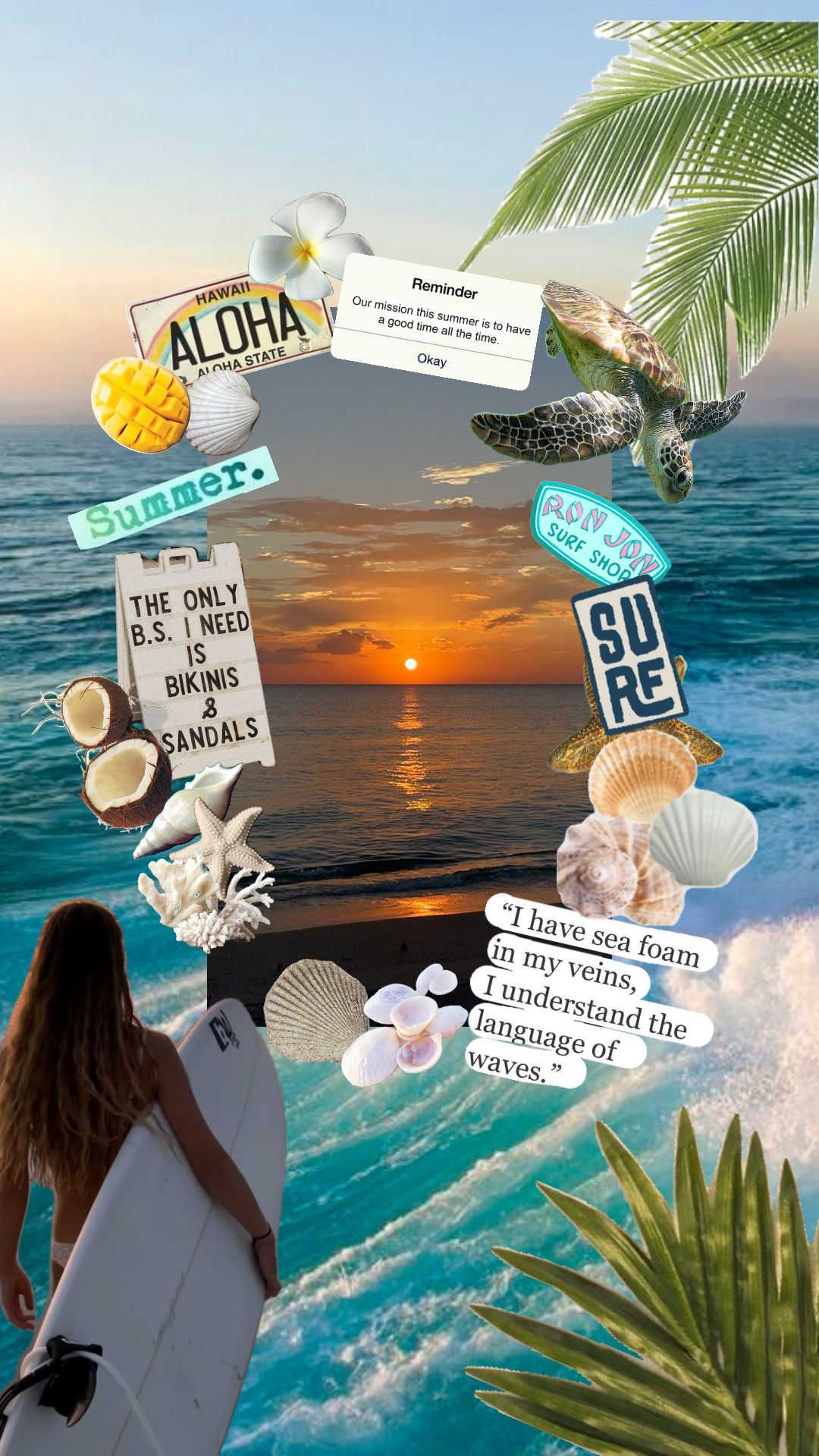 summer #moodboards #wallpaper