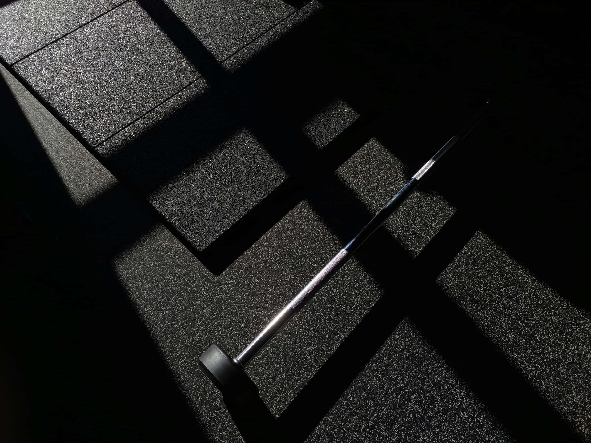 Gym Barbell Shadows Aesthetic Wallpaper