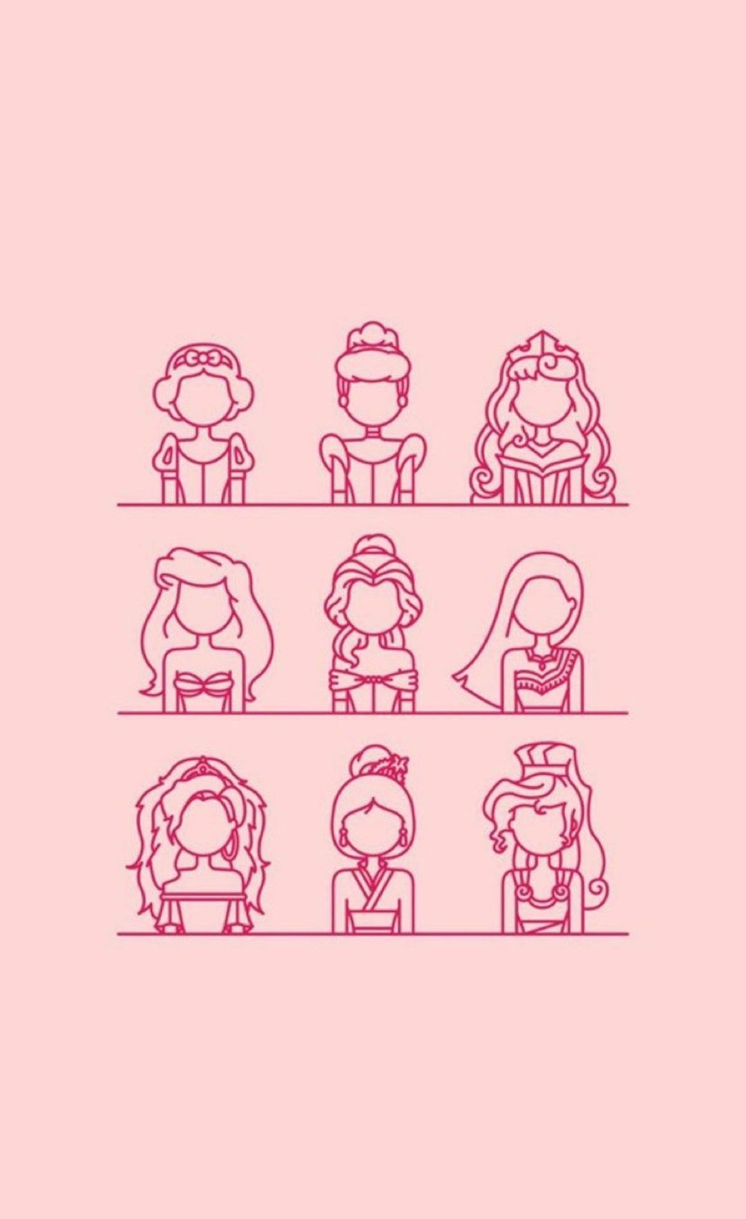 A set of icons for the princesses - Disney, princess, Mulan, Belle