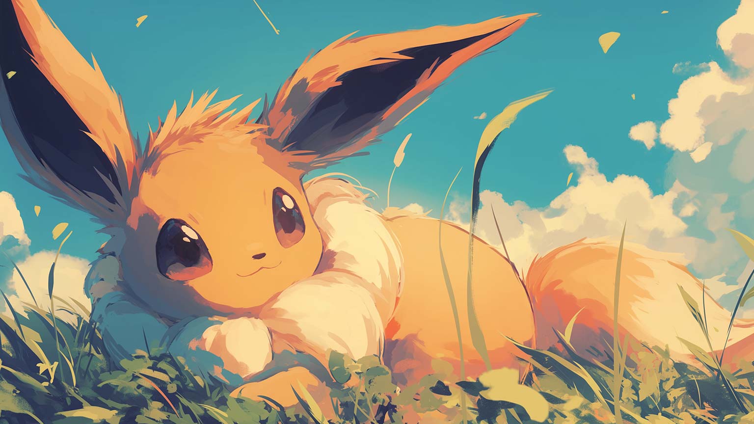 Pokemon Eevee Sunshine Desktop