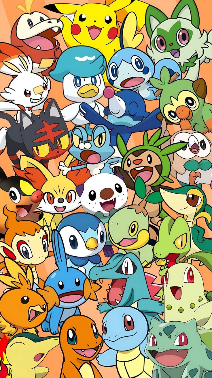 Wallpaper pokemon, characters, anime