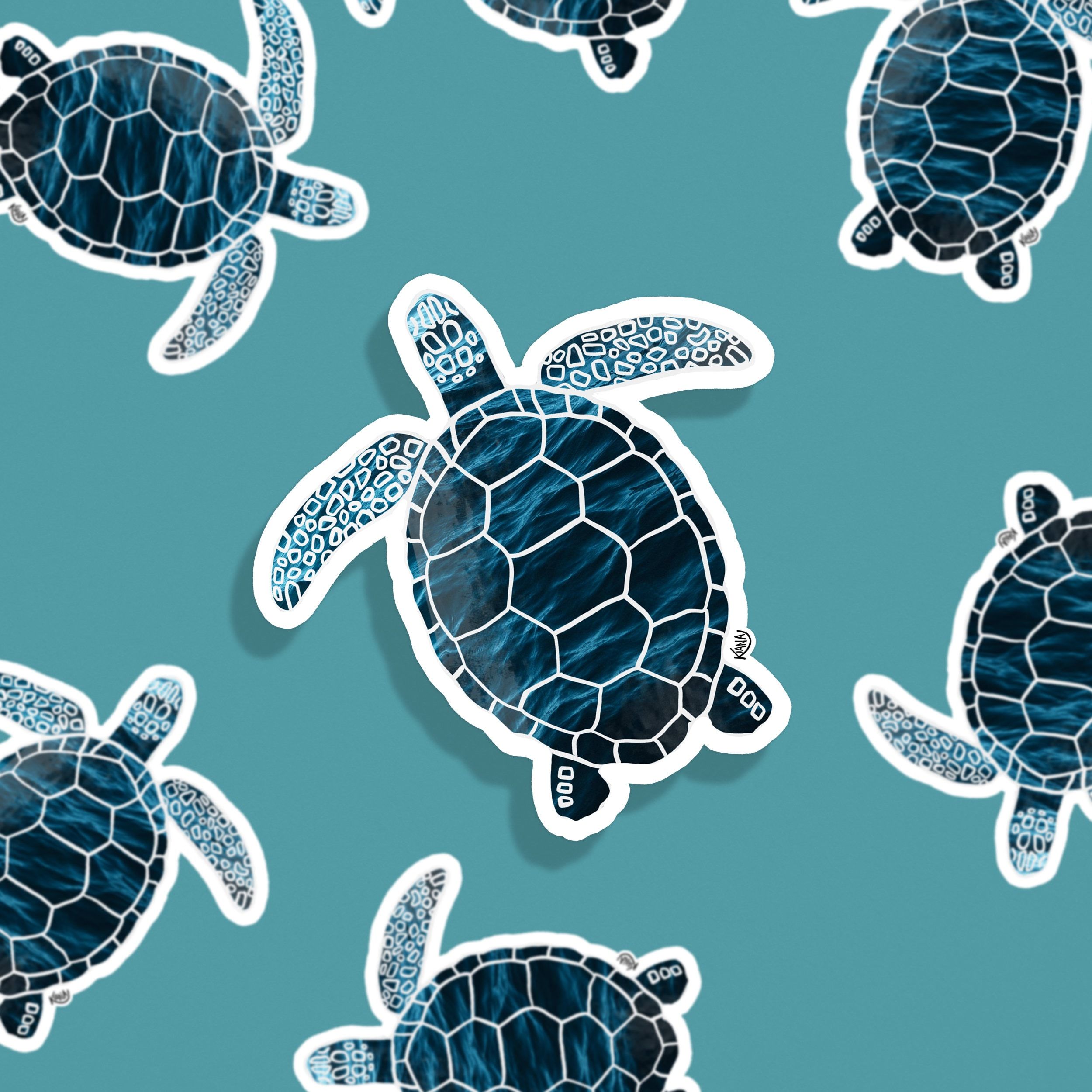 Sea Turtle Design 2 Sticker Ocean