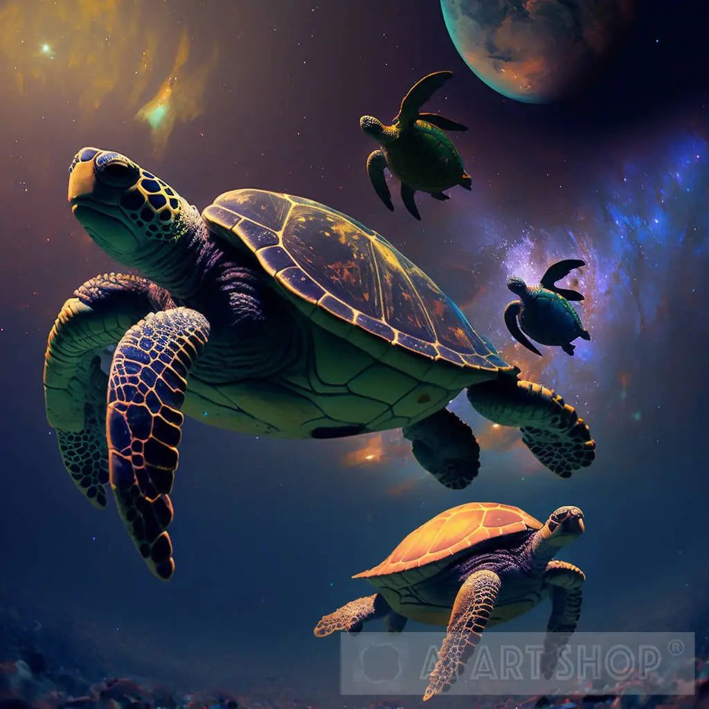 As the turtles fly