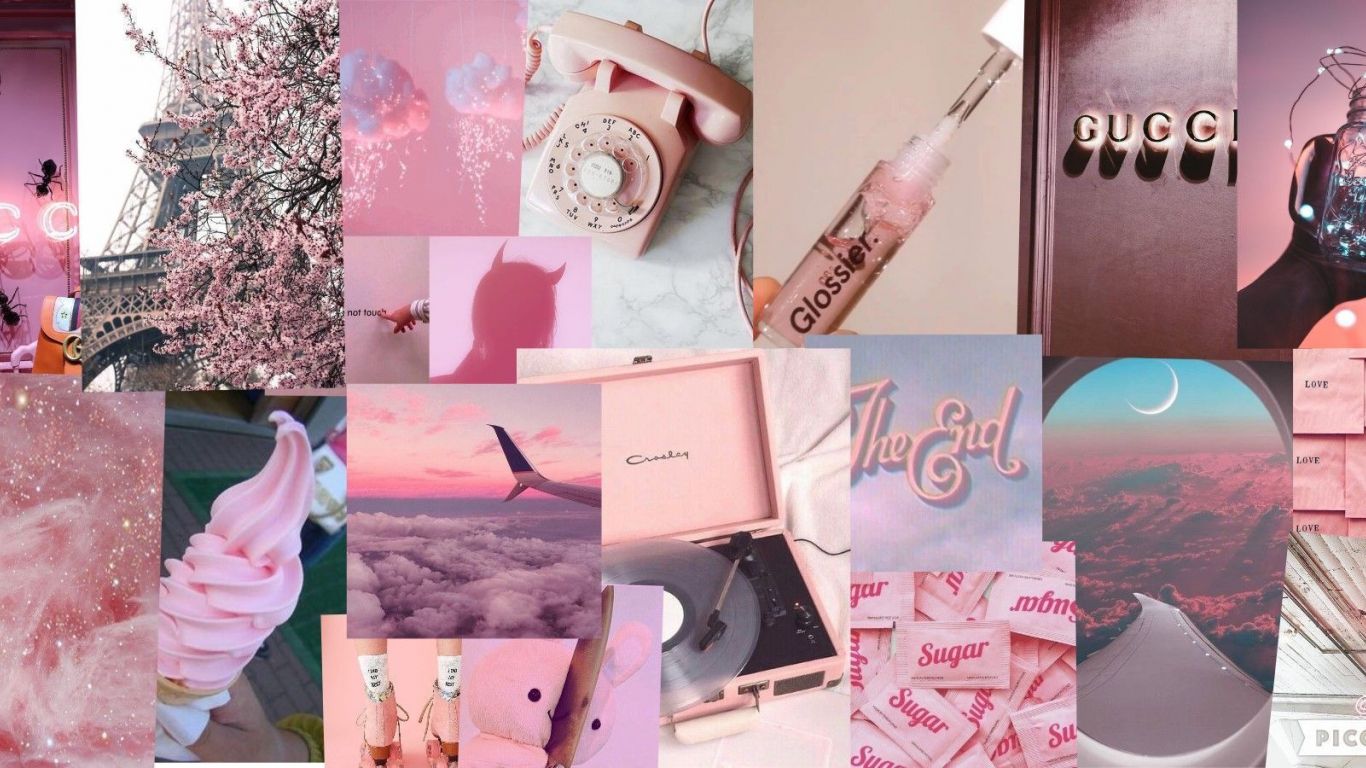 Pink Summer Aesthetic Desktop