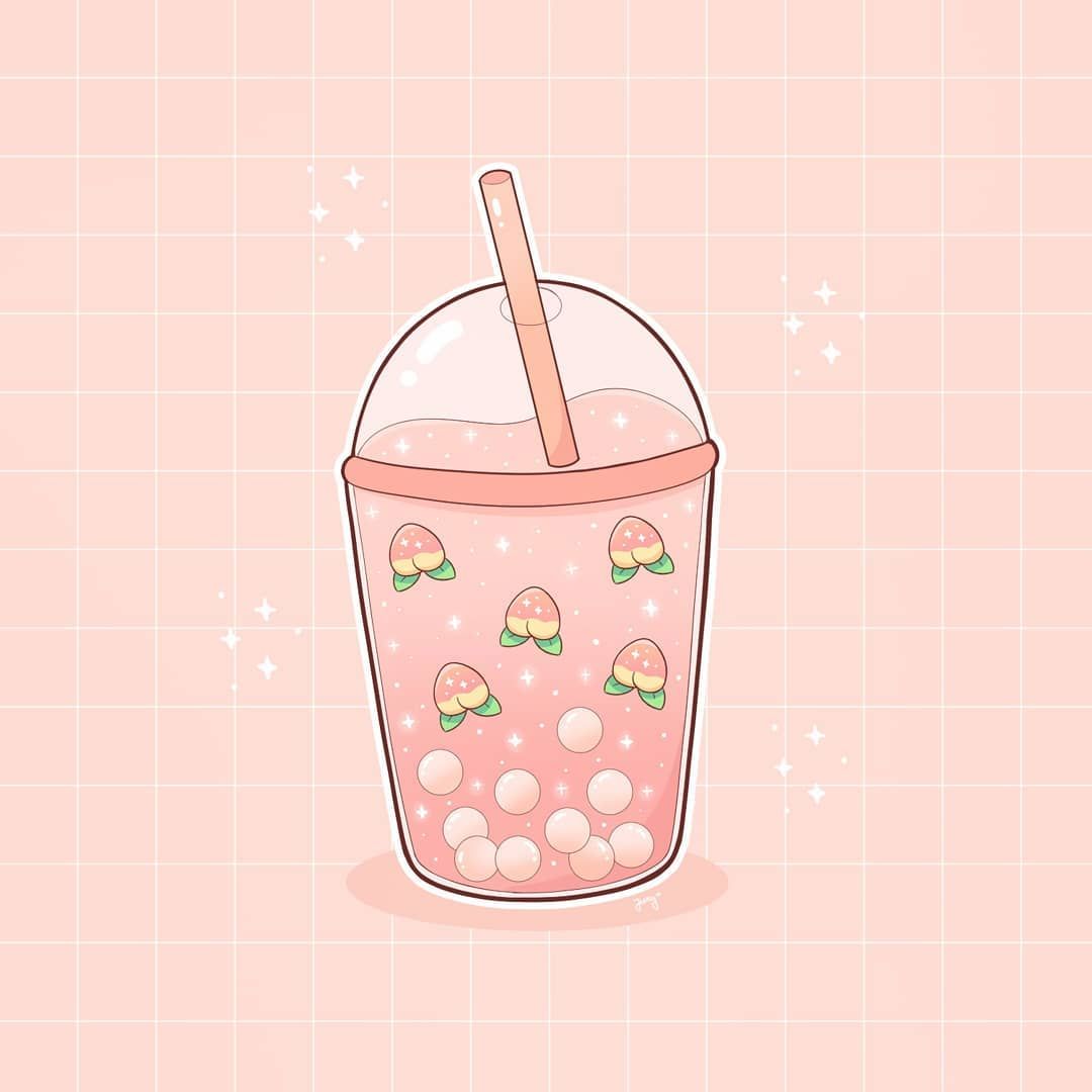 Boba Aesthetic Animal Wallpaper