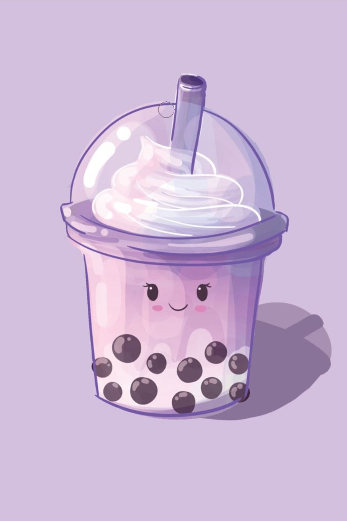 Taro Boba Cute Illustration