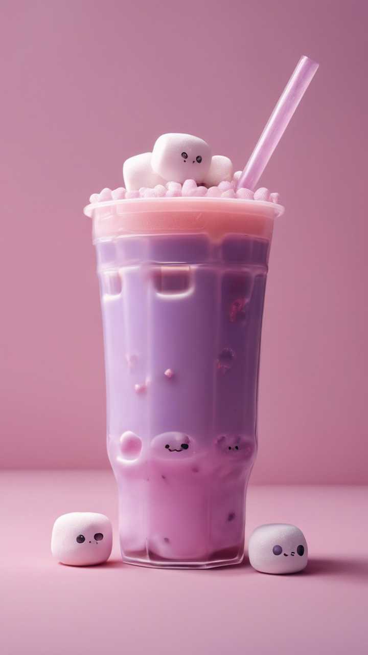 A Light Purple, Kawaii Inspired Bubble