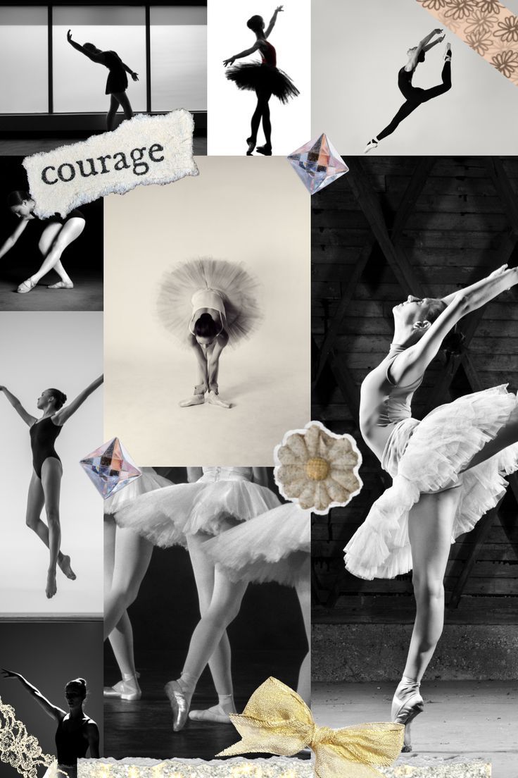 Black and White Aesthetic Ballet Collage