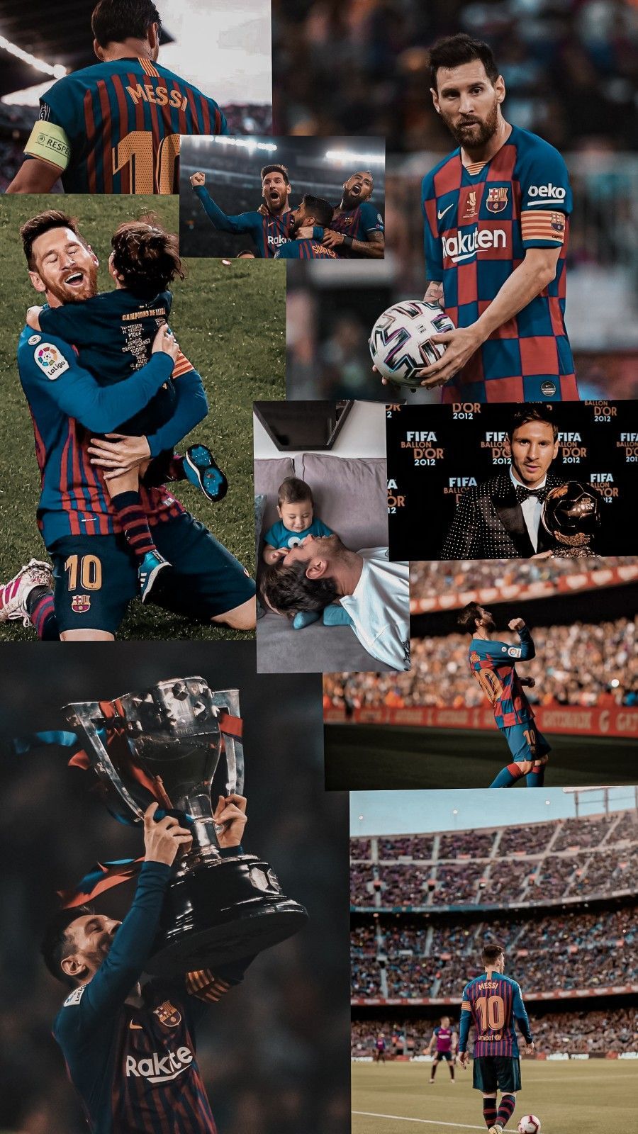 Messi Collage Wallpaper